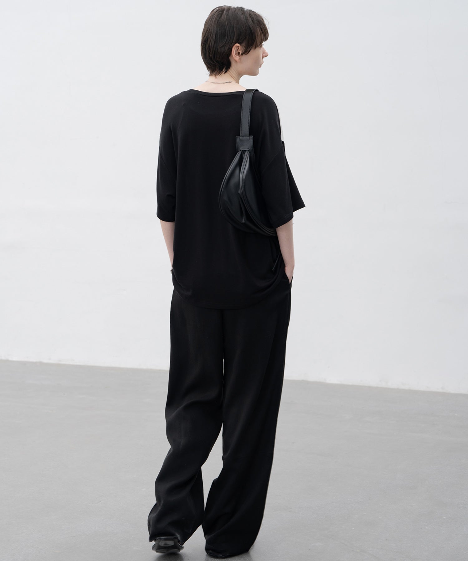 Sheer print cut and sew tops / T-shirt