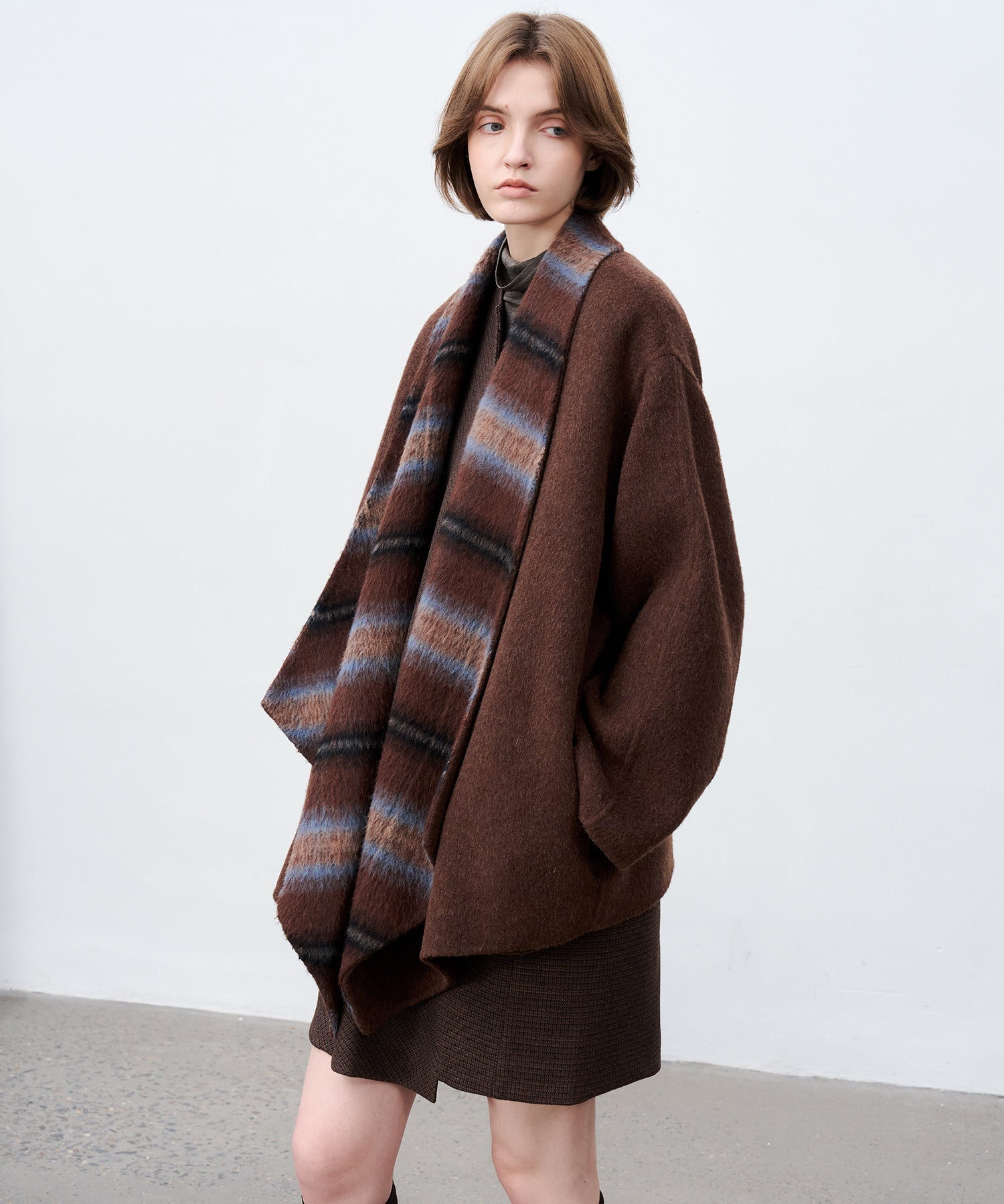 Belted Double-Face Wool Coat