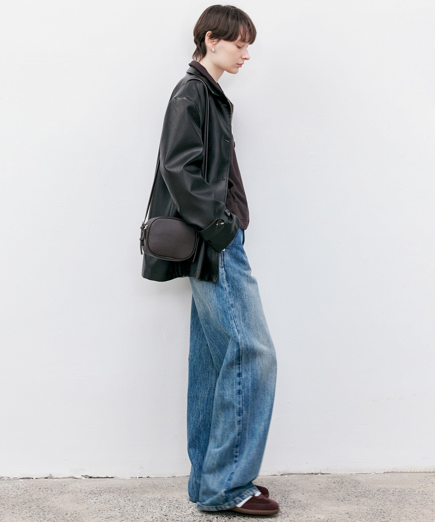 High-Rise Wide-Leg Naron Denim Pants