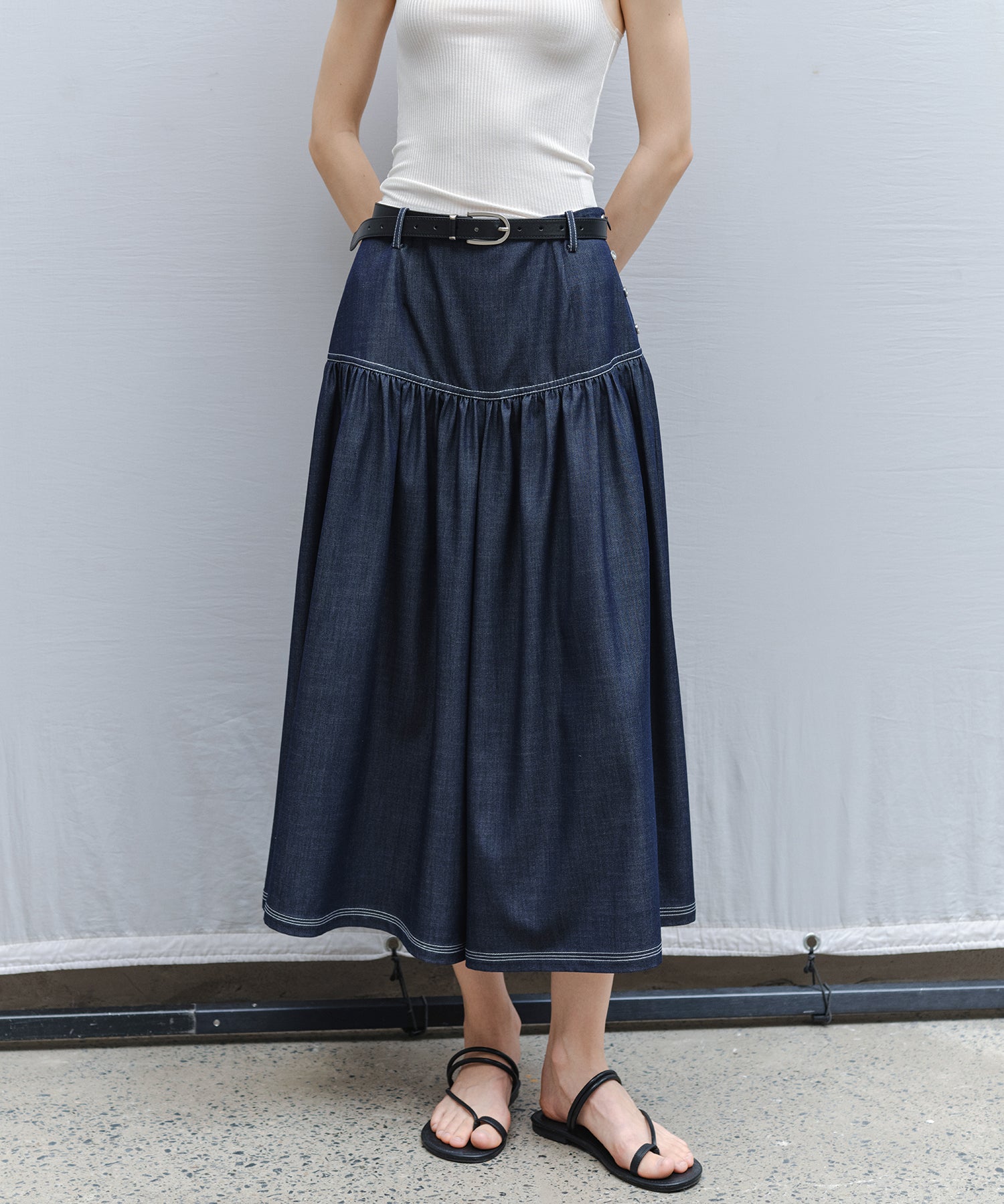Light Denim Wide Pants Light Denim Wide Pants