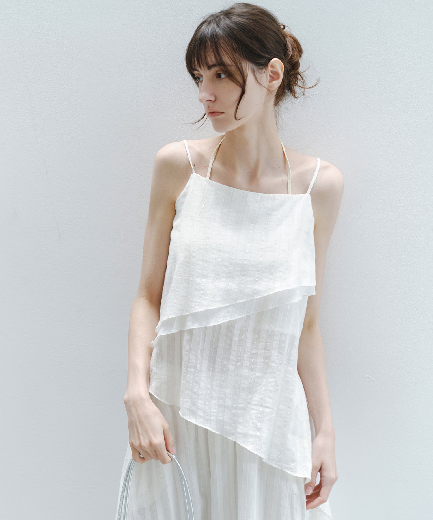 「6月上旬~中旬出荷」Nuanced Layered Sleeveless Top