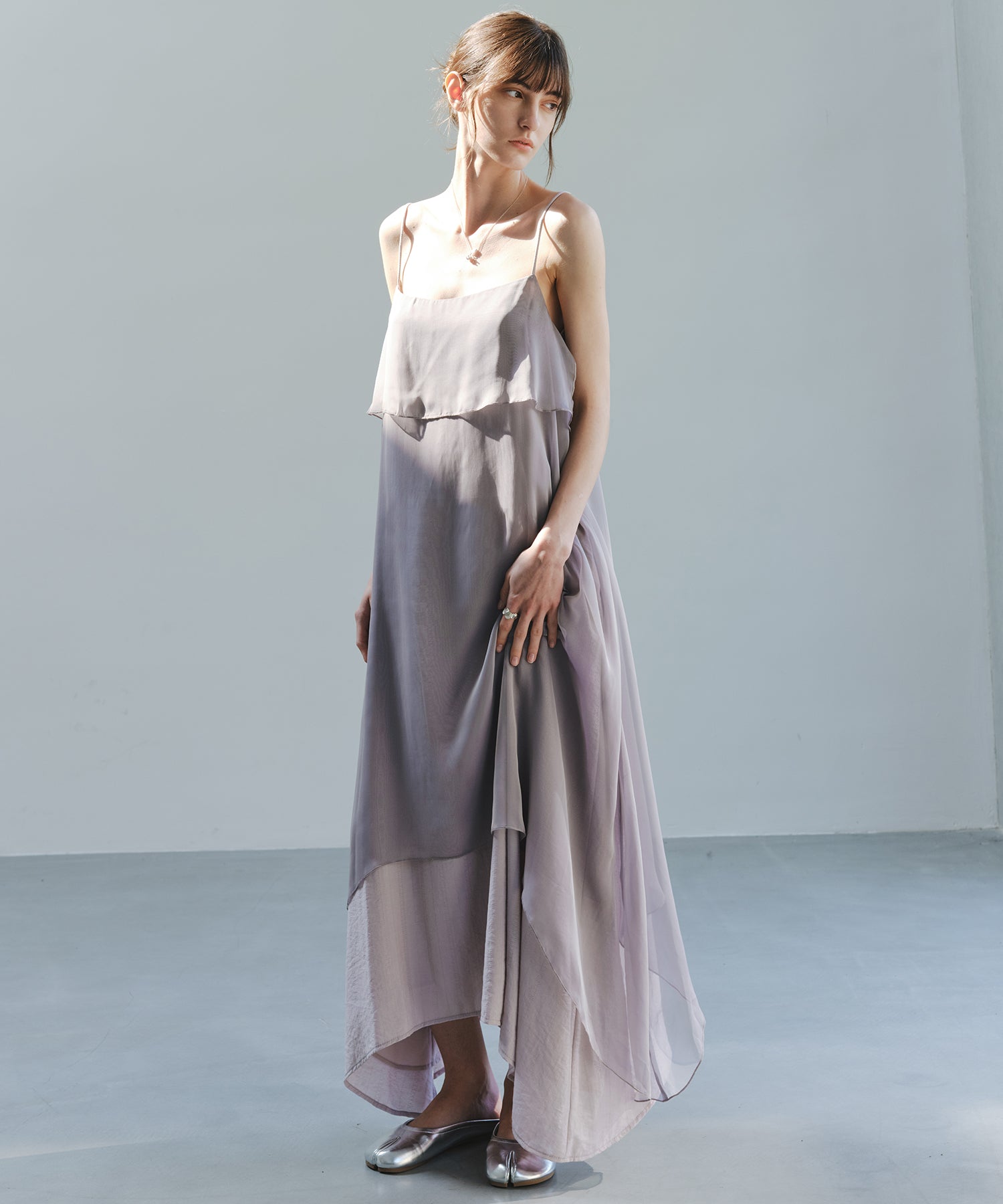 「7月上旬~中旬出荷」Layered Camisole Dress