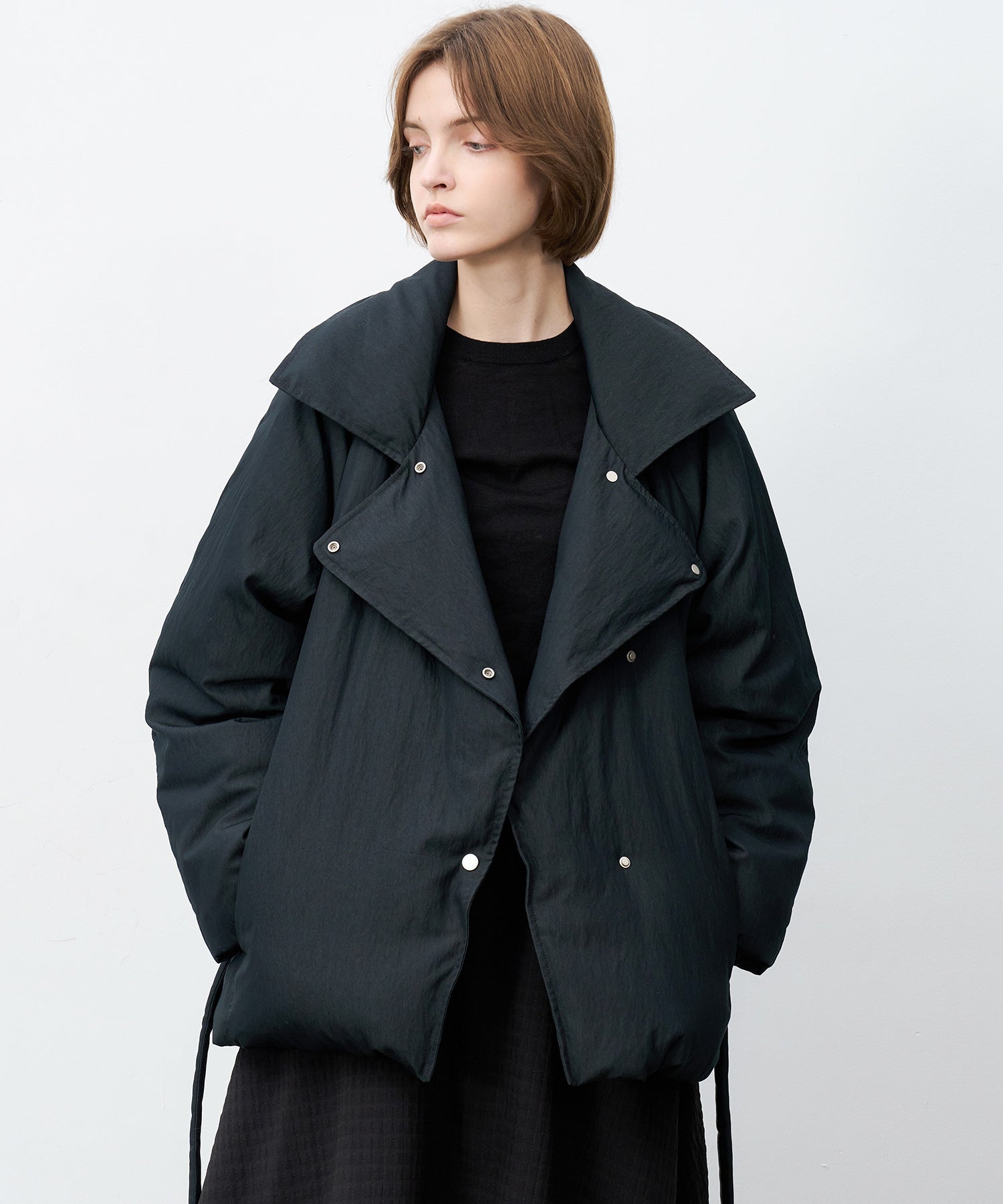 Lapel Short Down Coat