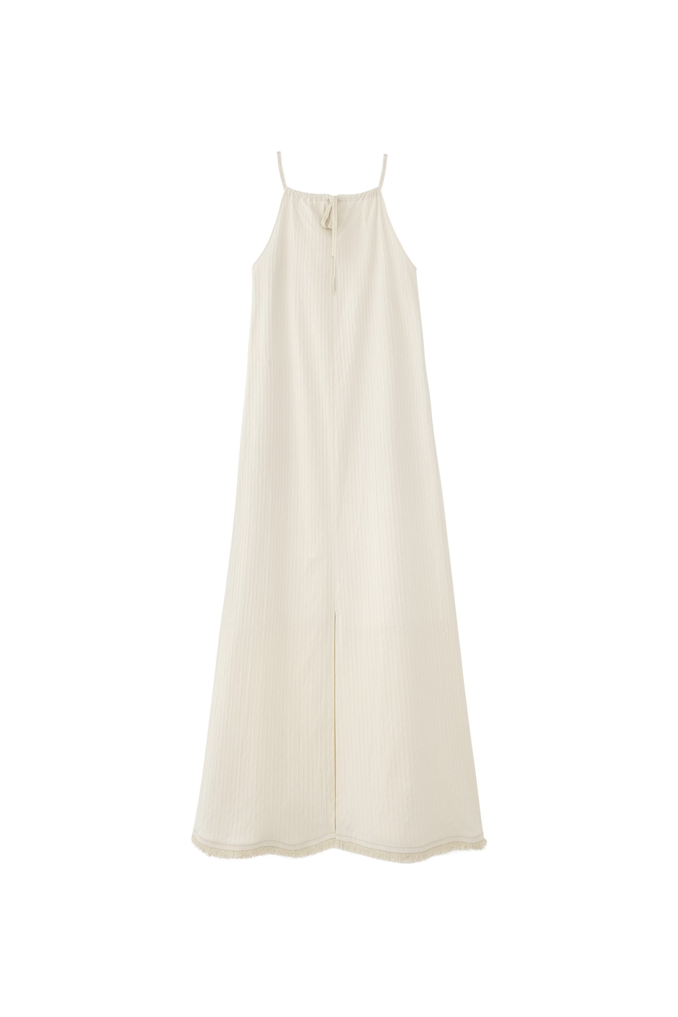 Fringe Hem Halter Neck Camisole Dress