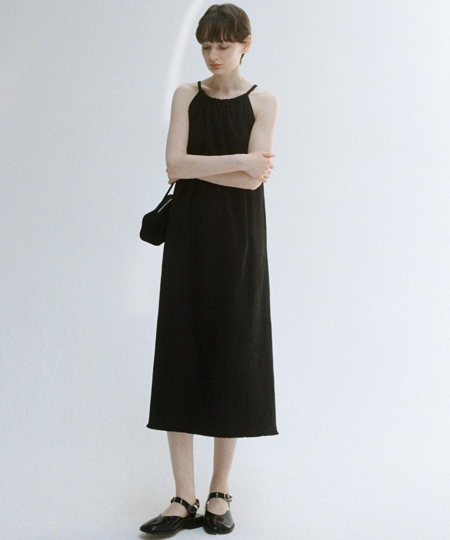 Fringe Hem Halter Neck Camisole Dress