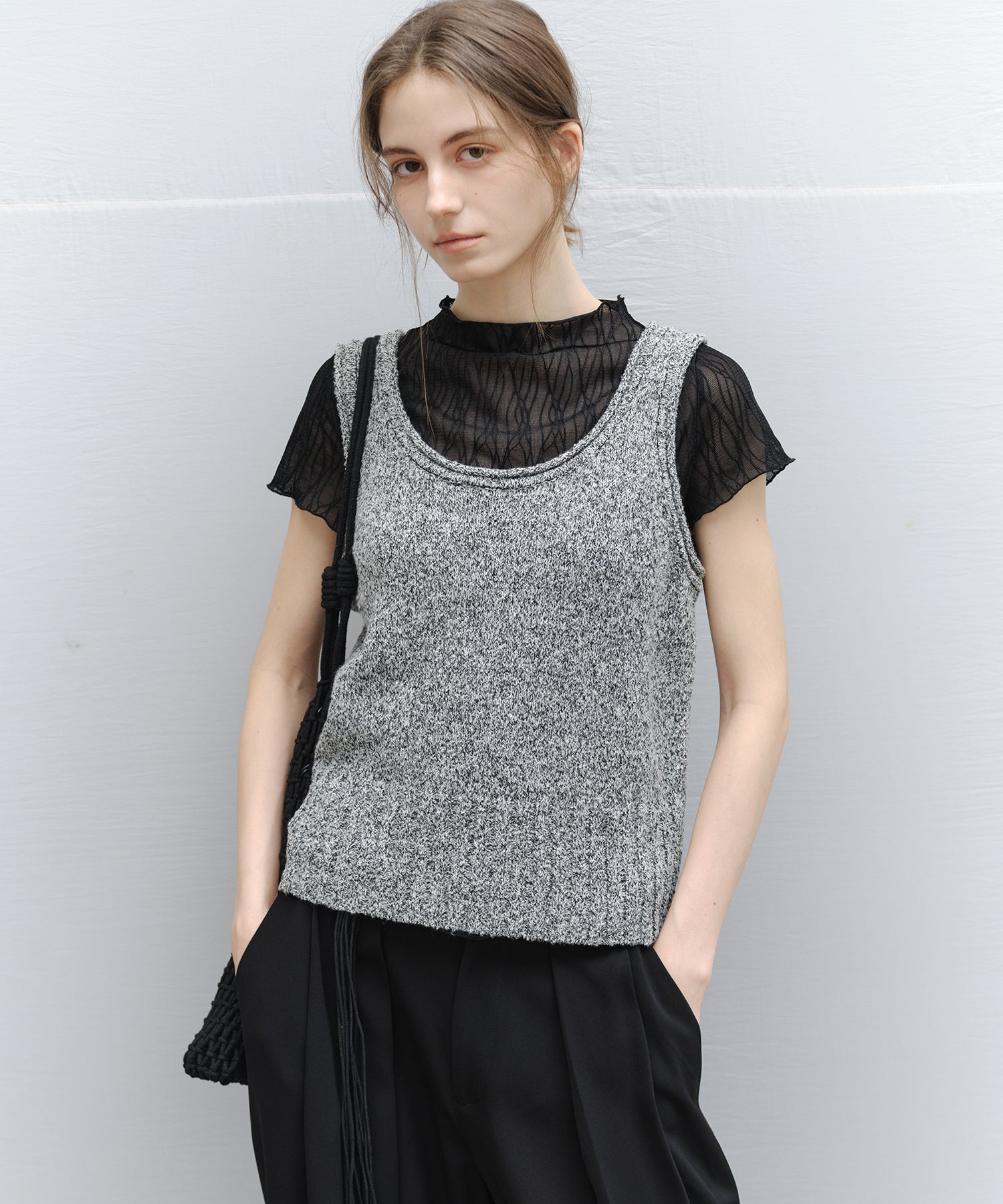 “Shipping in early March” Marl Knit Tank Vest