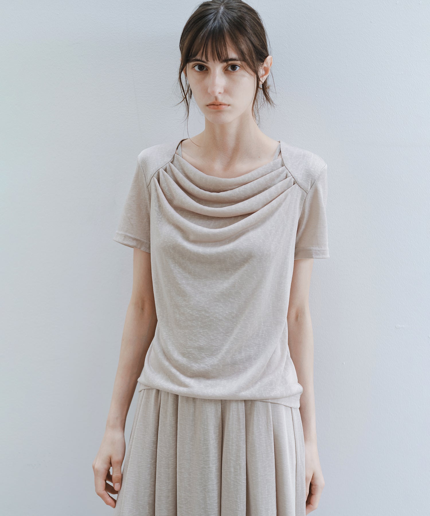 「6月上旬~中旬出荷」Sheer Draped Cutsew