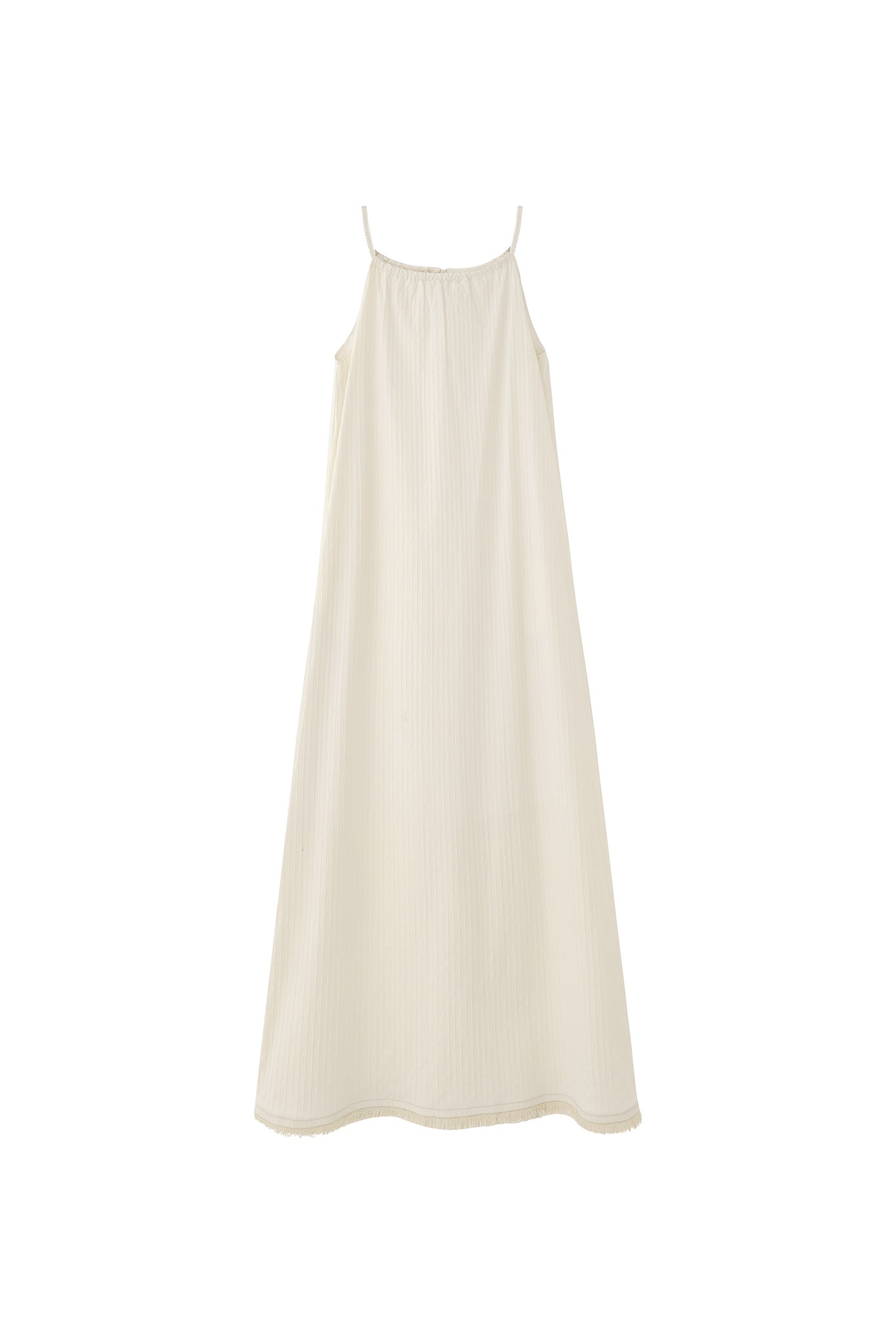 Fringe Hem Halter Neck Camisole Dress