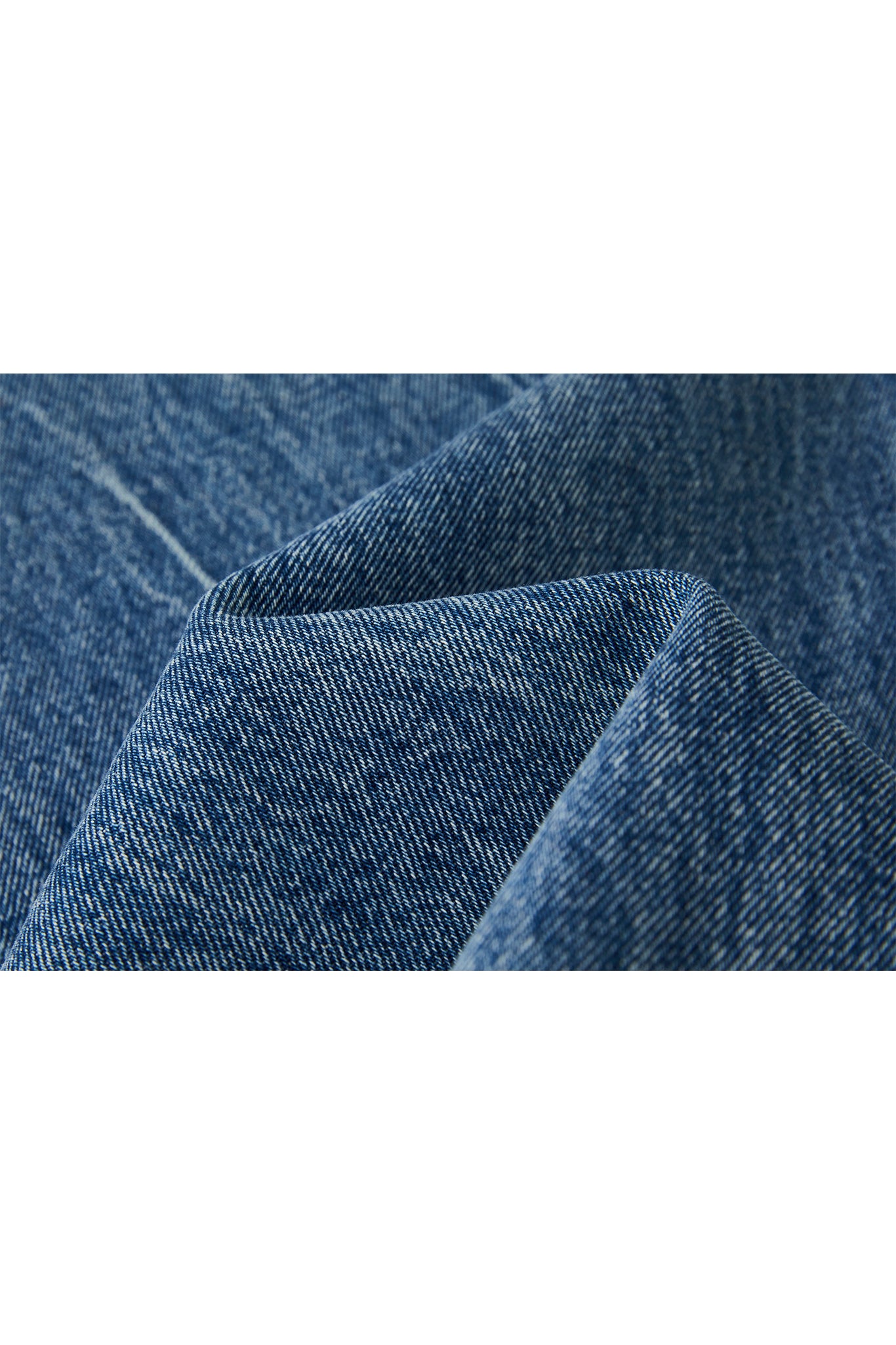 Frayed Hem Straight Denim Pants