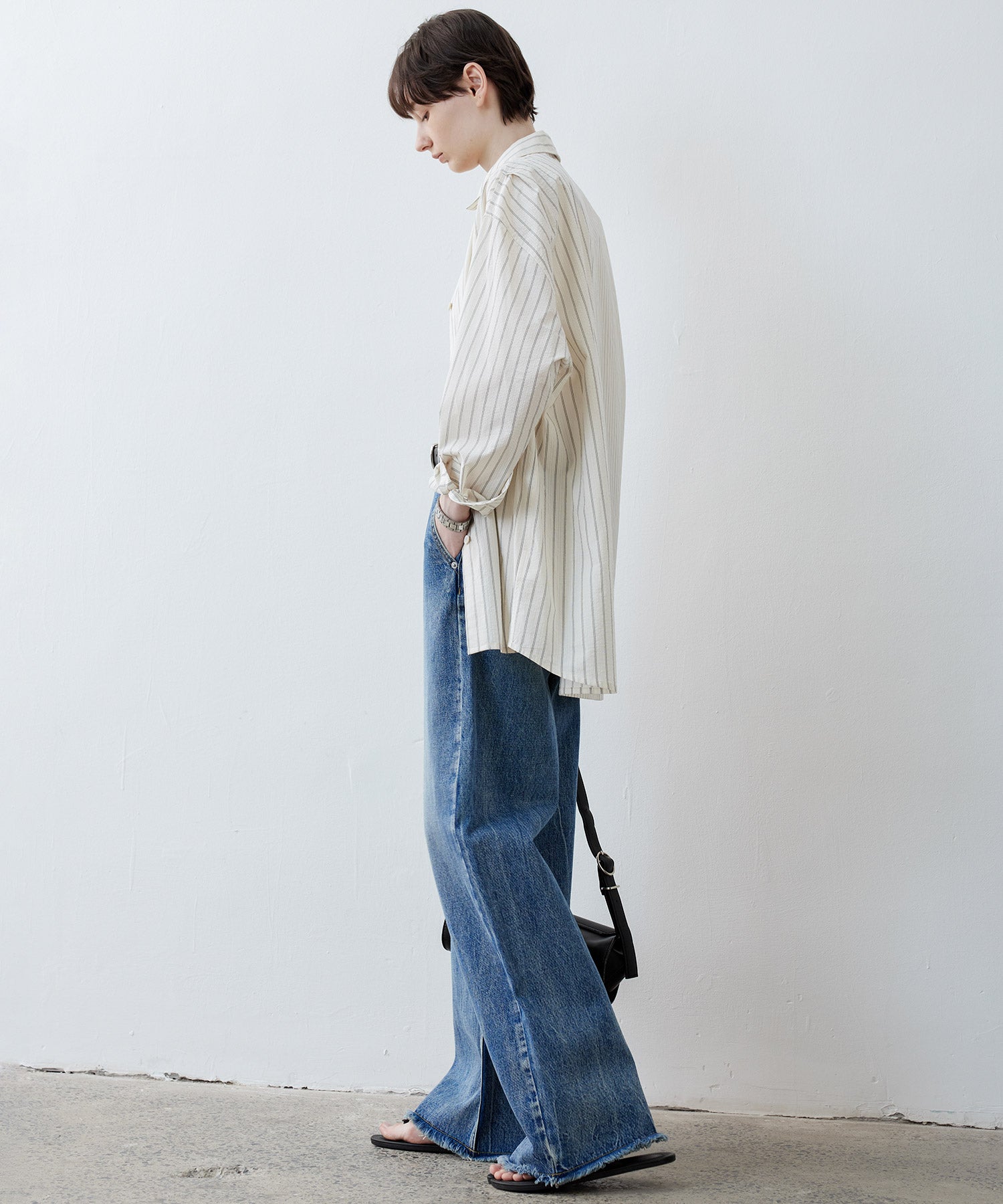 Oversized Stripe Combo Shirt