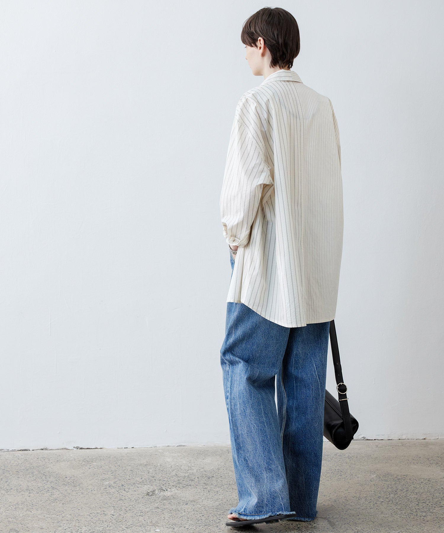 Oversized Stripe Combo Shirt