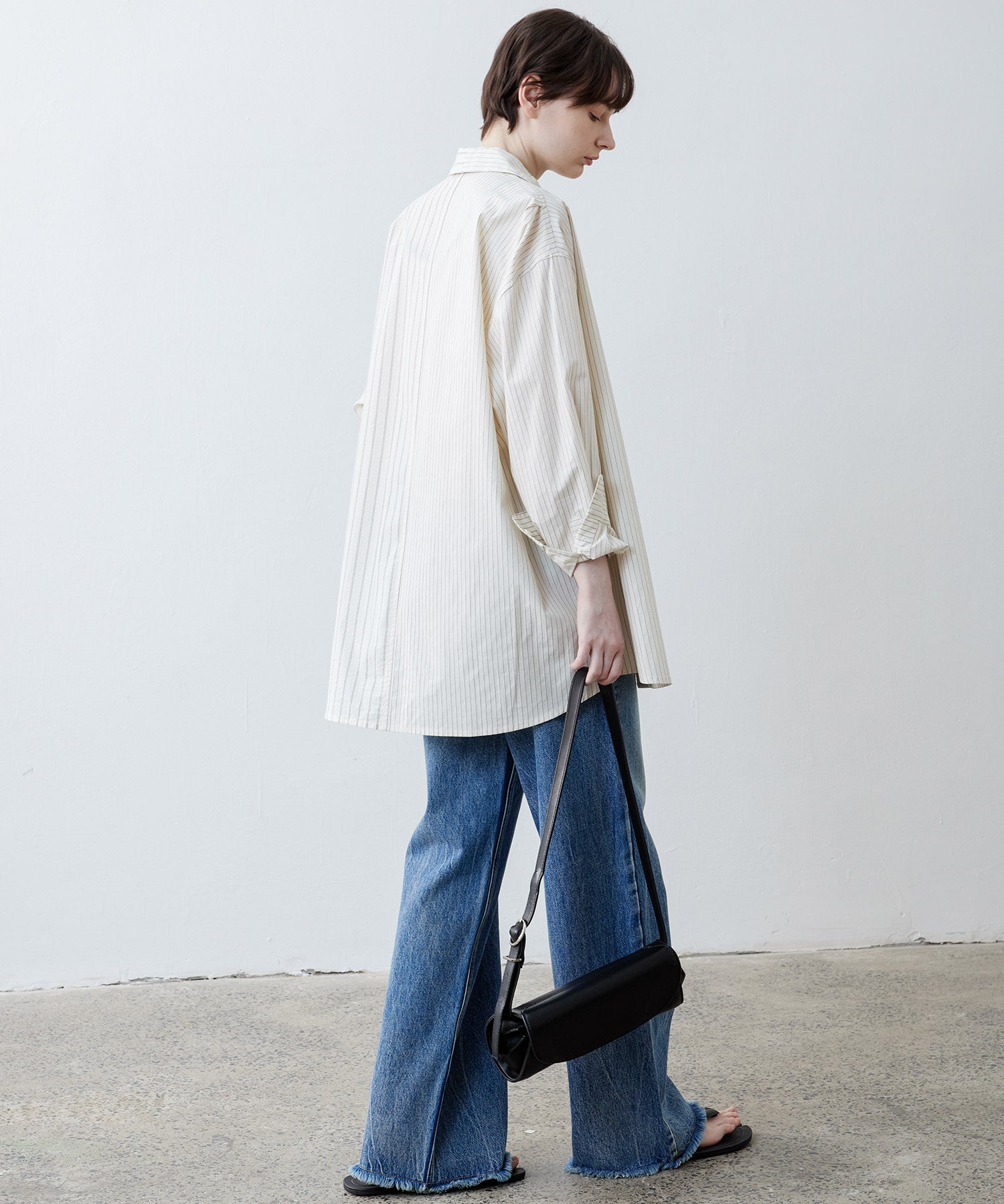 Oversized Stripe Combo Shirt