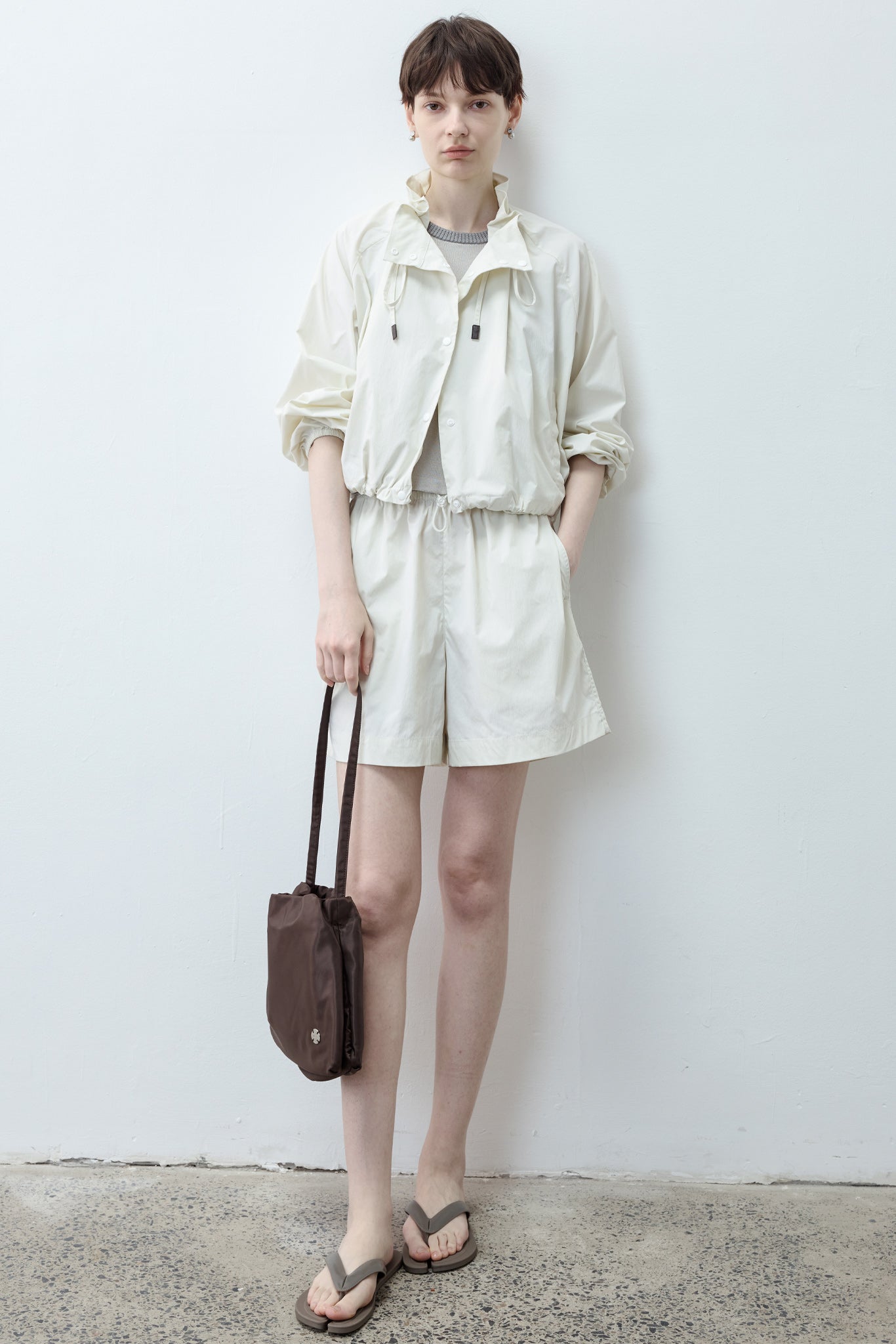 UV Protection Drawstring Light Blouson