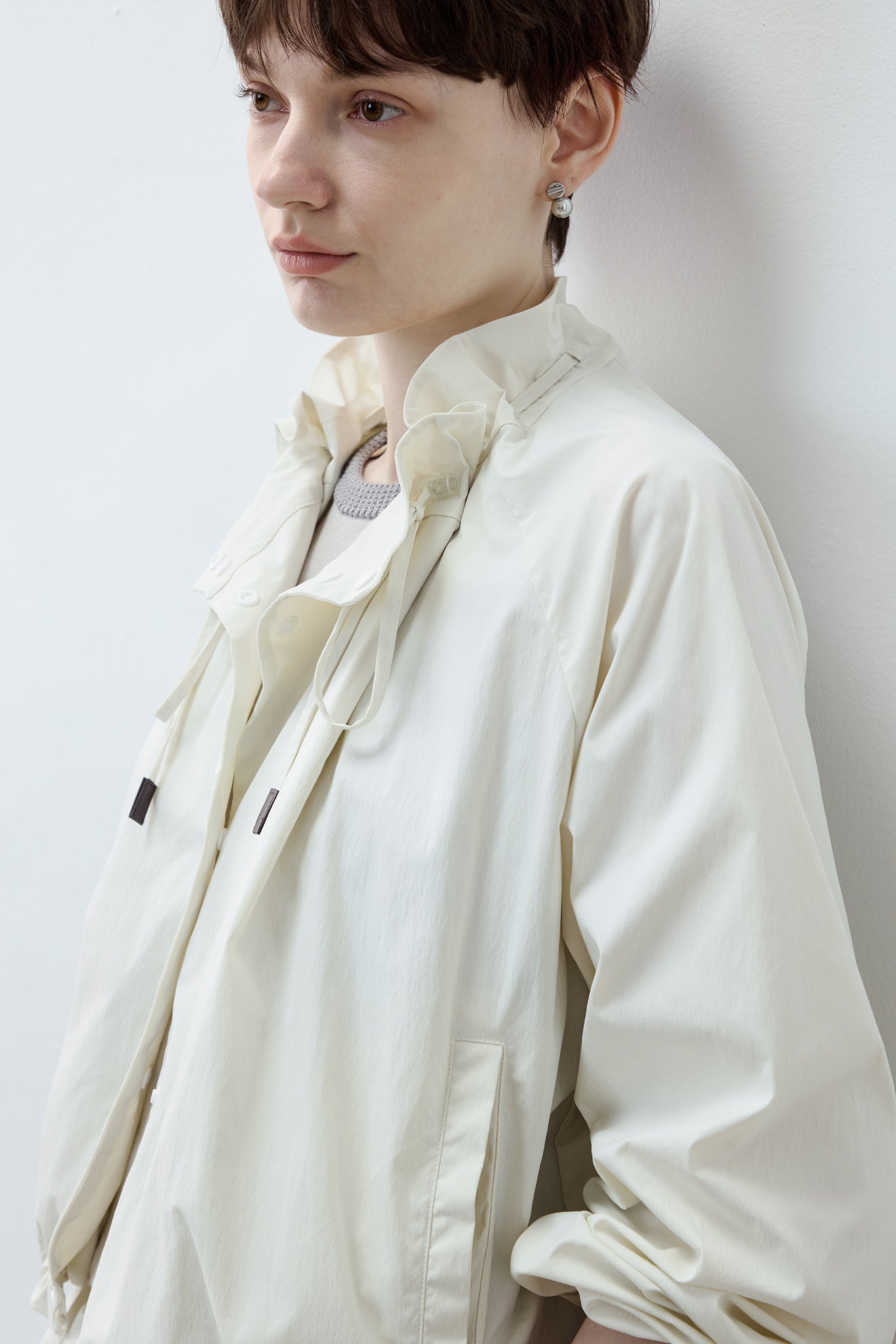 UV Protection Drawstring Light Blouson