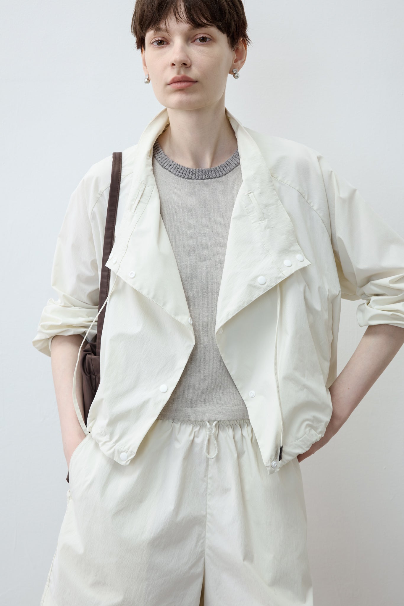 UV Protection Drawstring Light Blouson