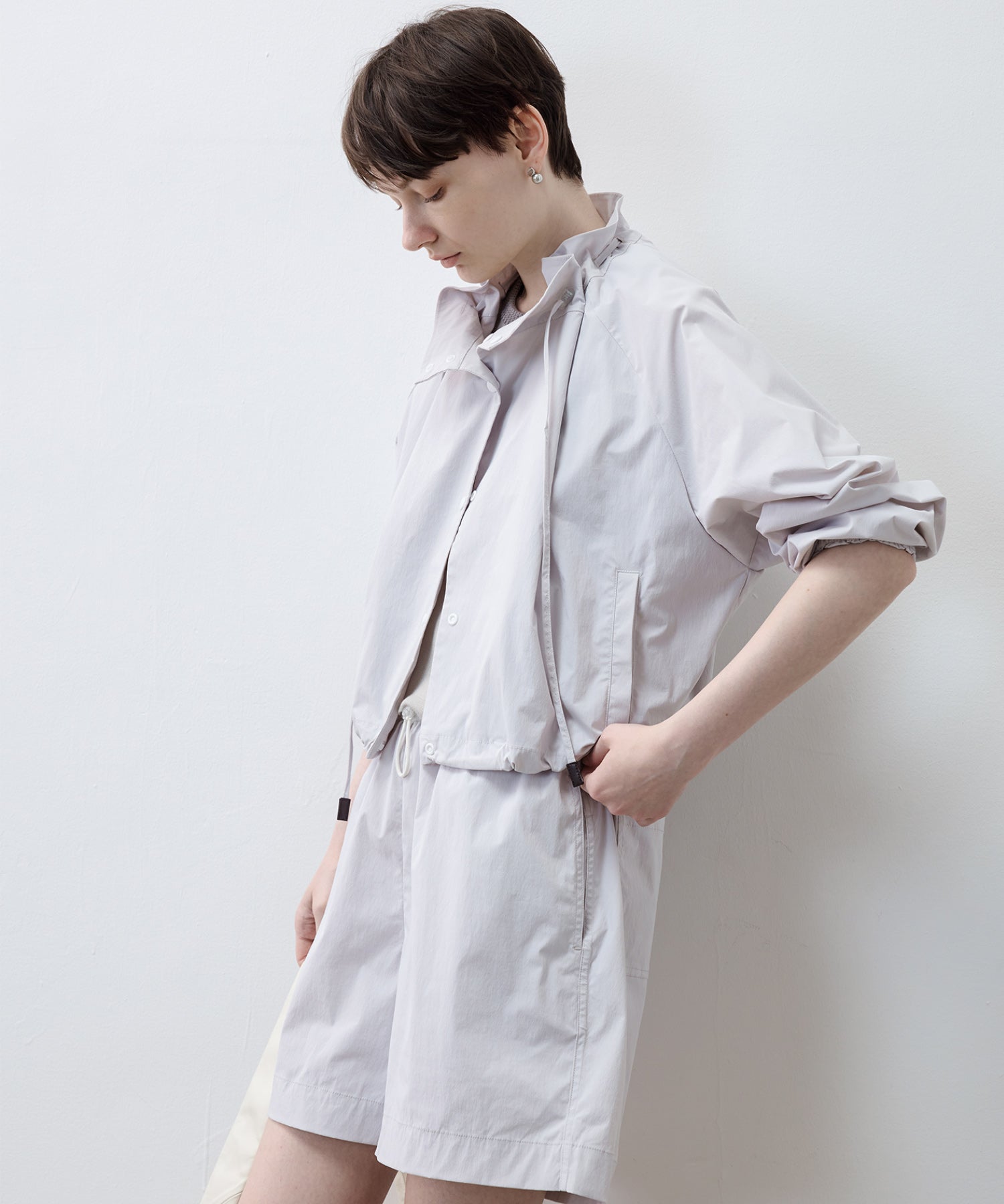 UV Protection Drawstring Light Blouson