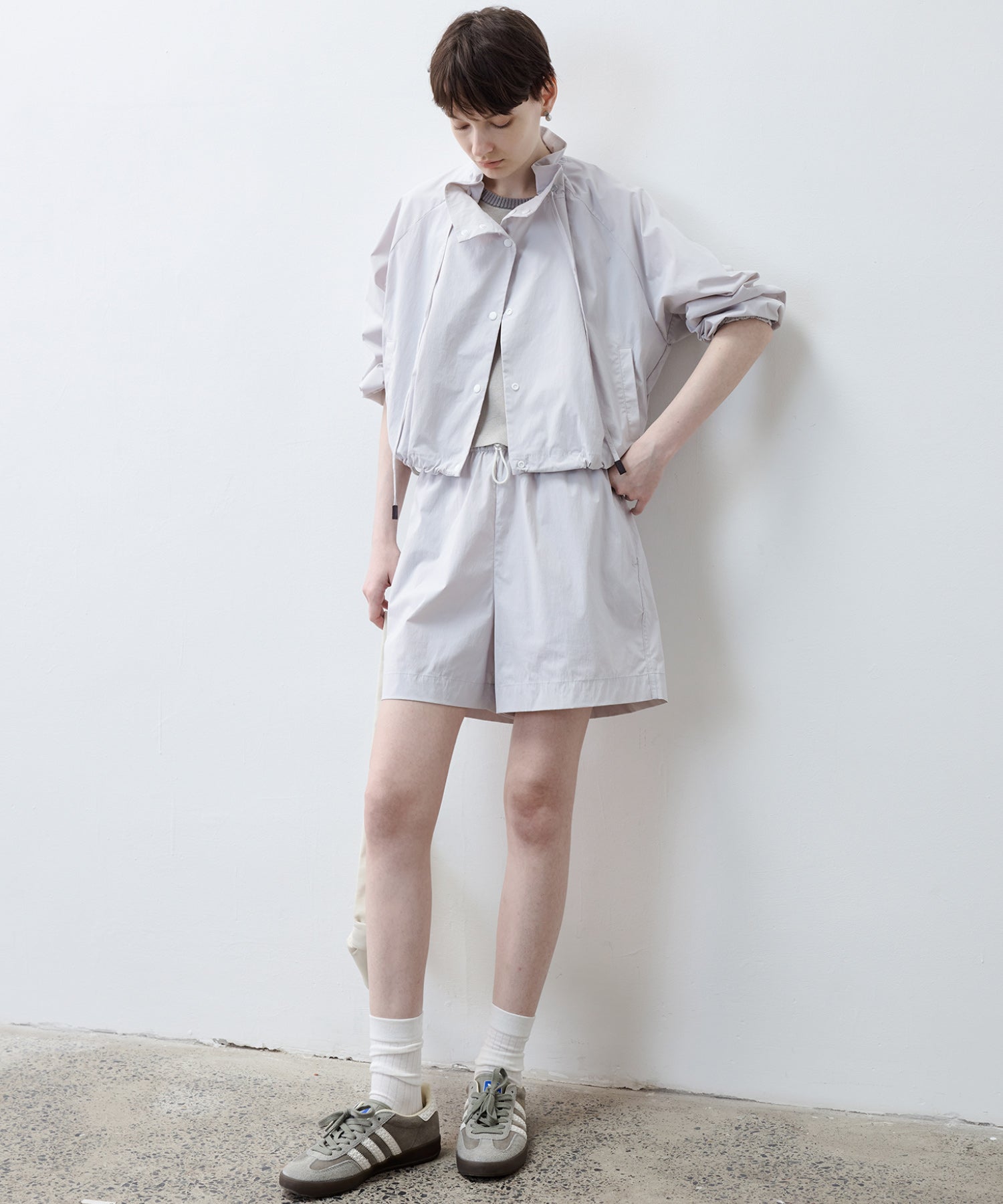 UV Protection Drawstring Light Blouson