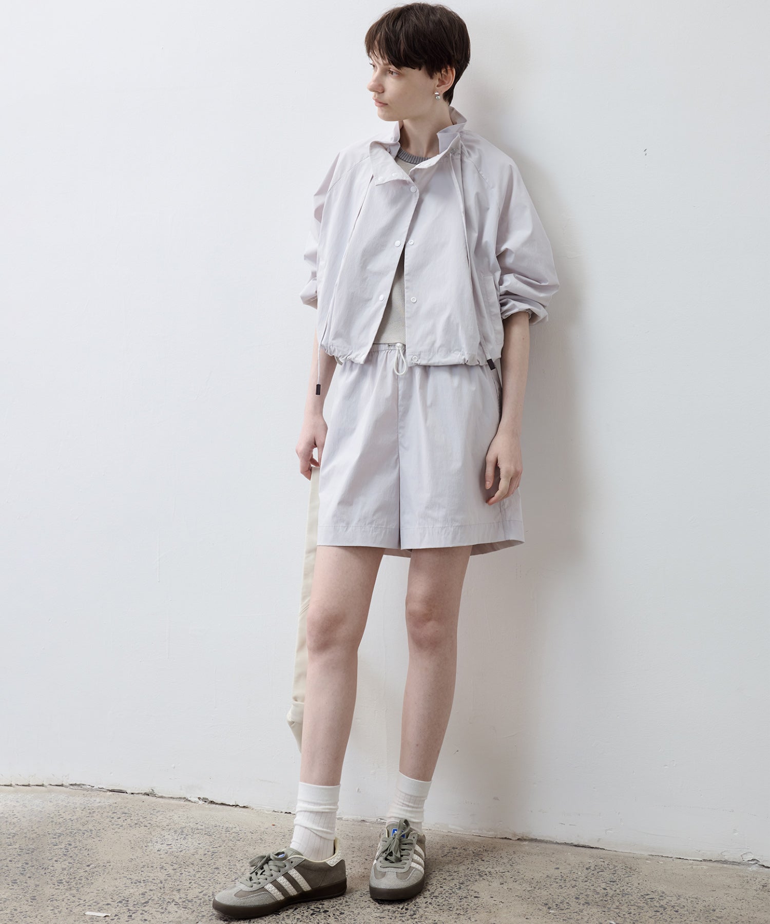 UV Protection Drawstring Light Blouson