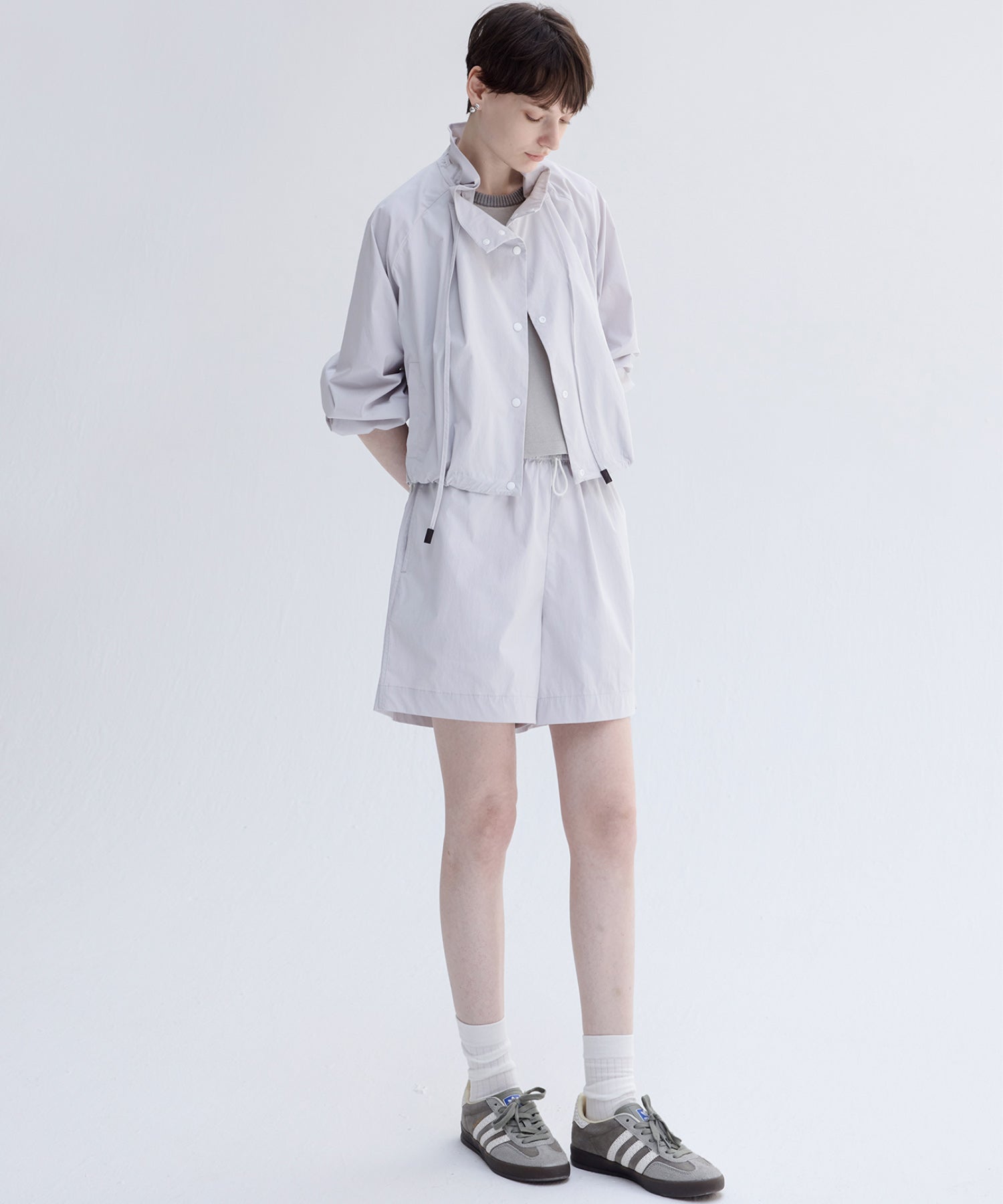 UV Protection Drawstring Light Blouson