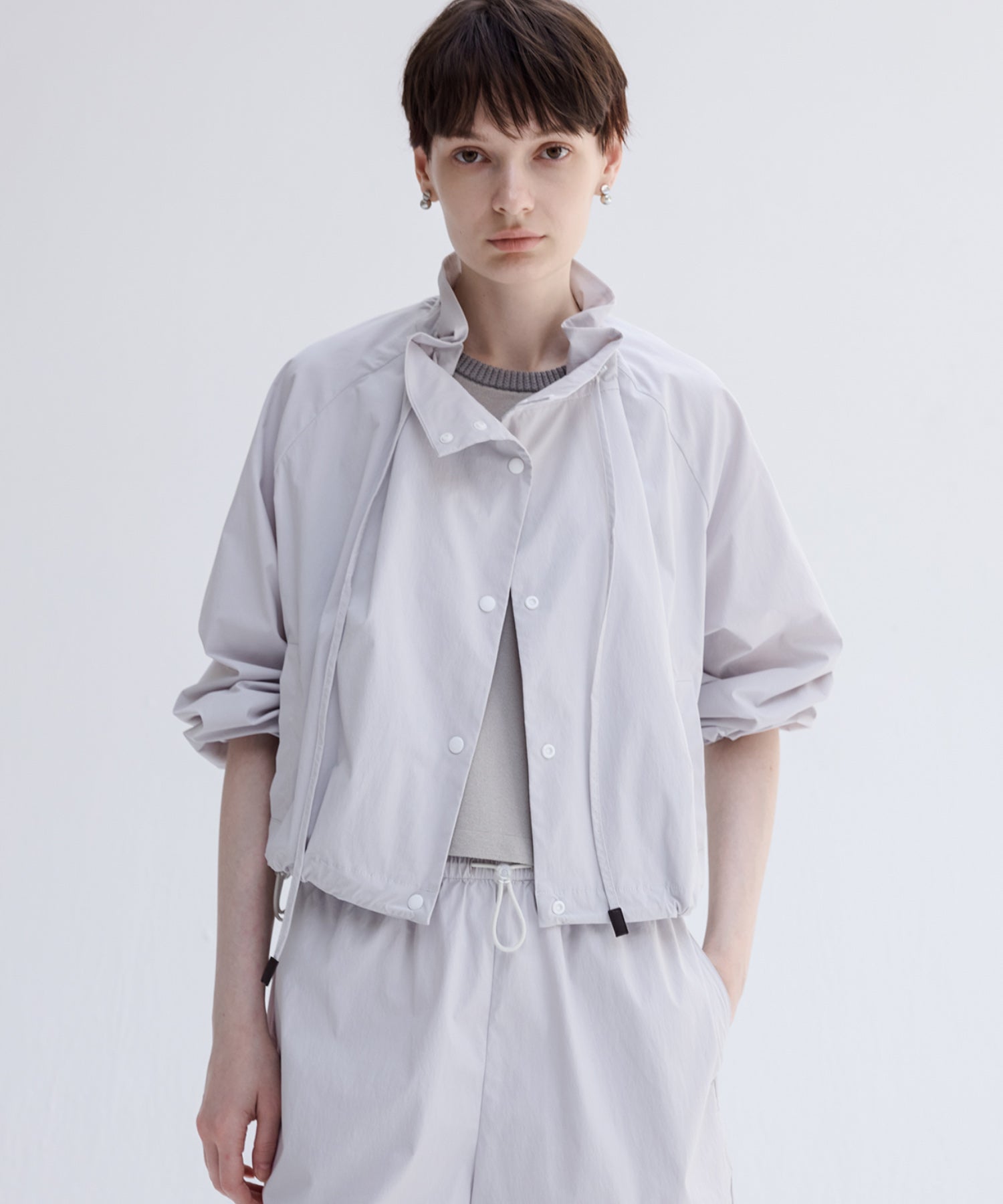 UV Protection Drawstring Light Blouson