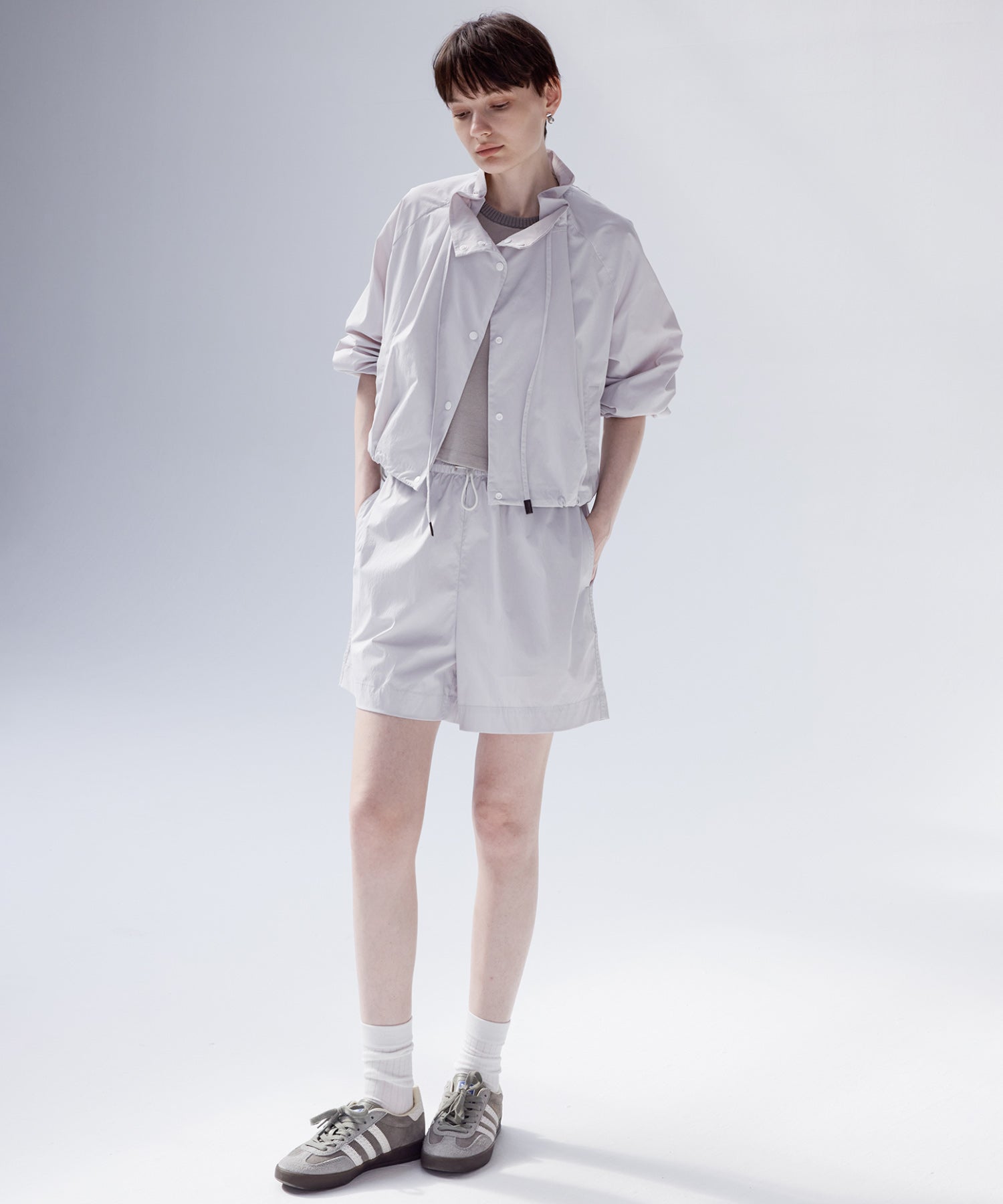 UV Protection Drawstring Light Blouson