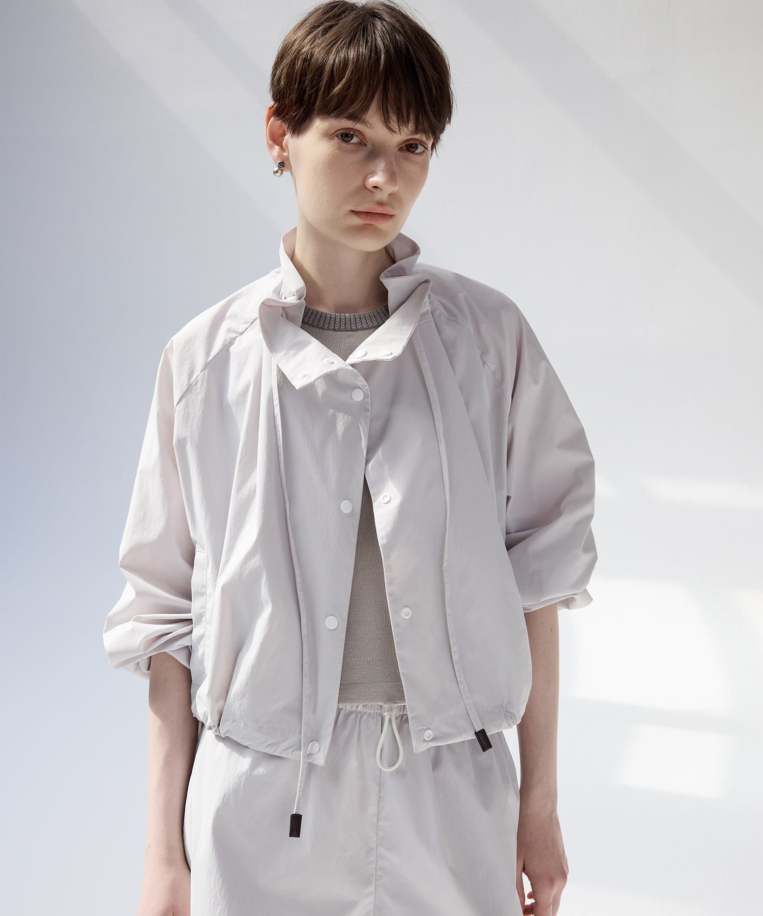 UV Protection Drawstring Light Blouson