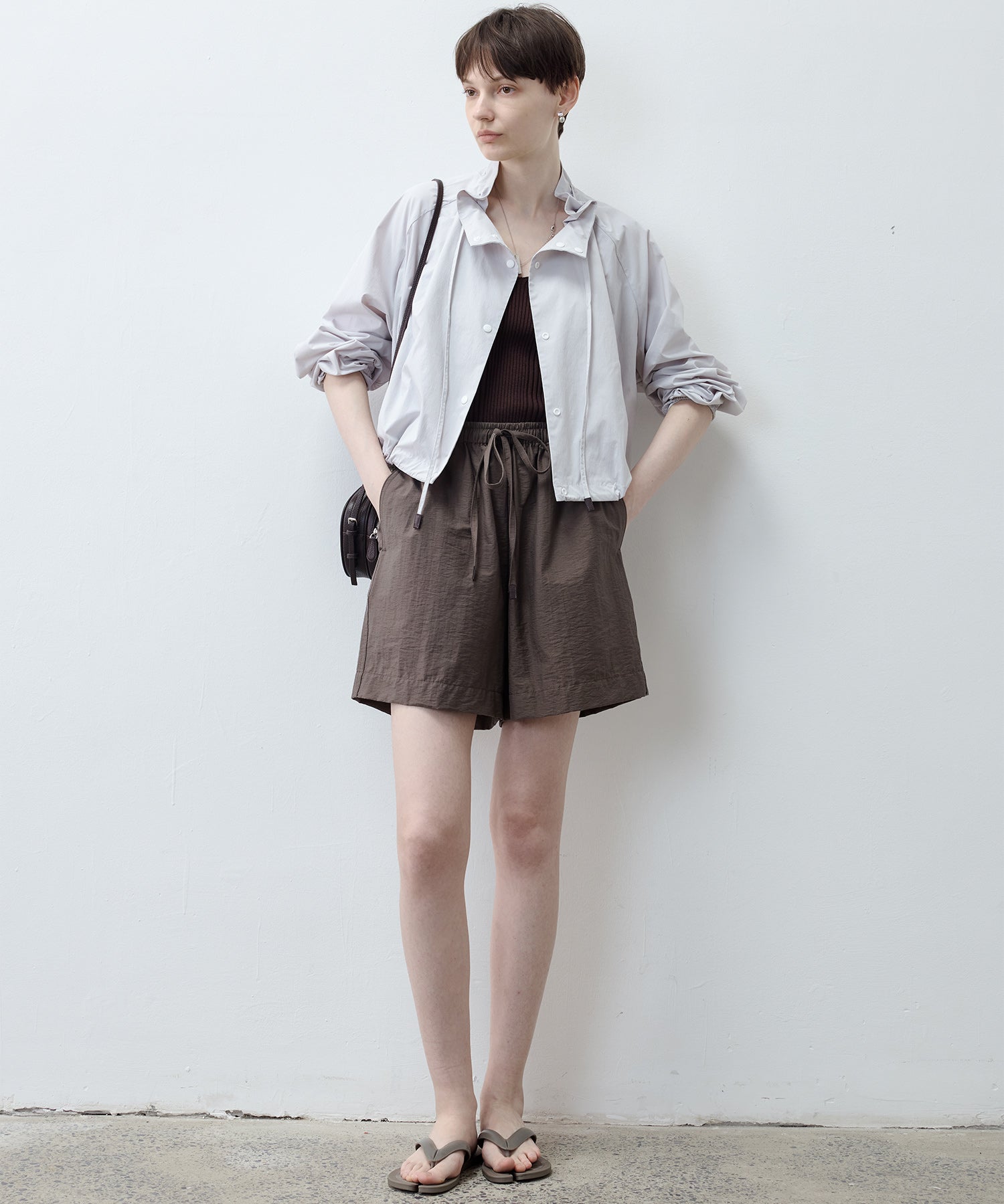 UV Protection Drawstring Light Blouson