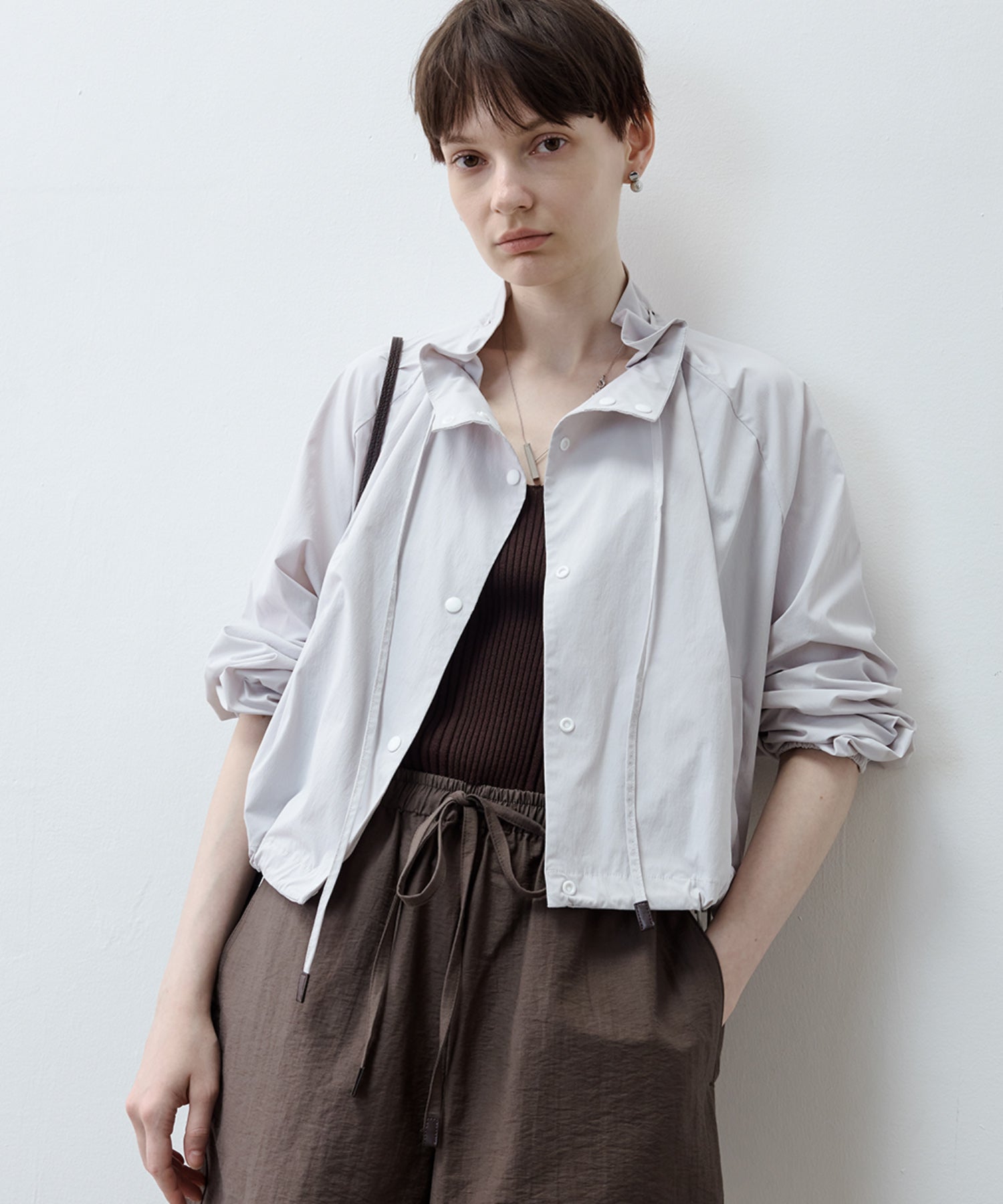 UV Protection Drawstring Light Blouson