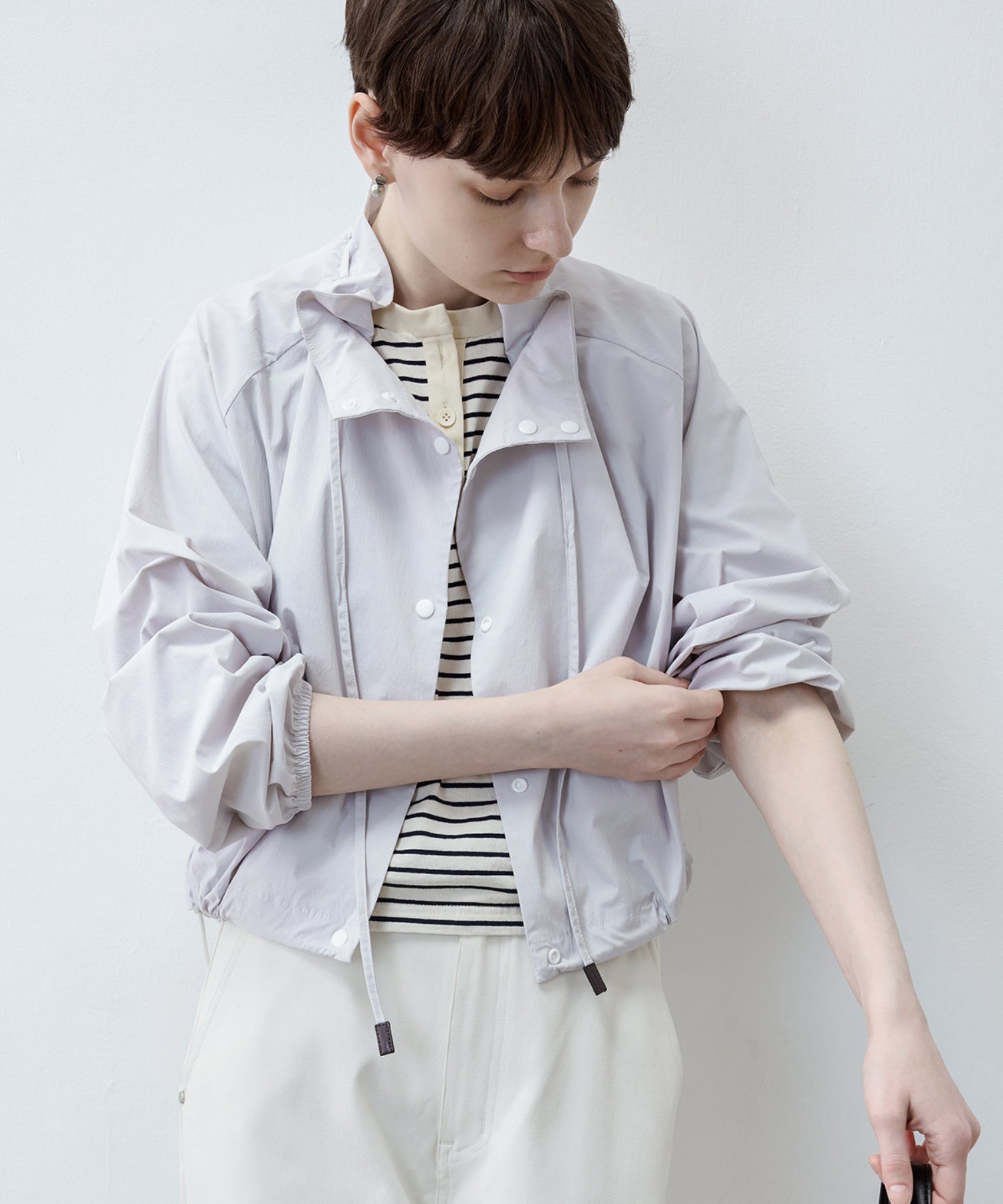 UV Protection Drawstring Light Blouson
