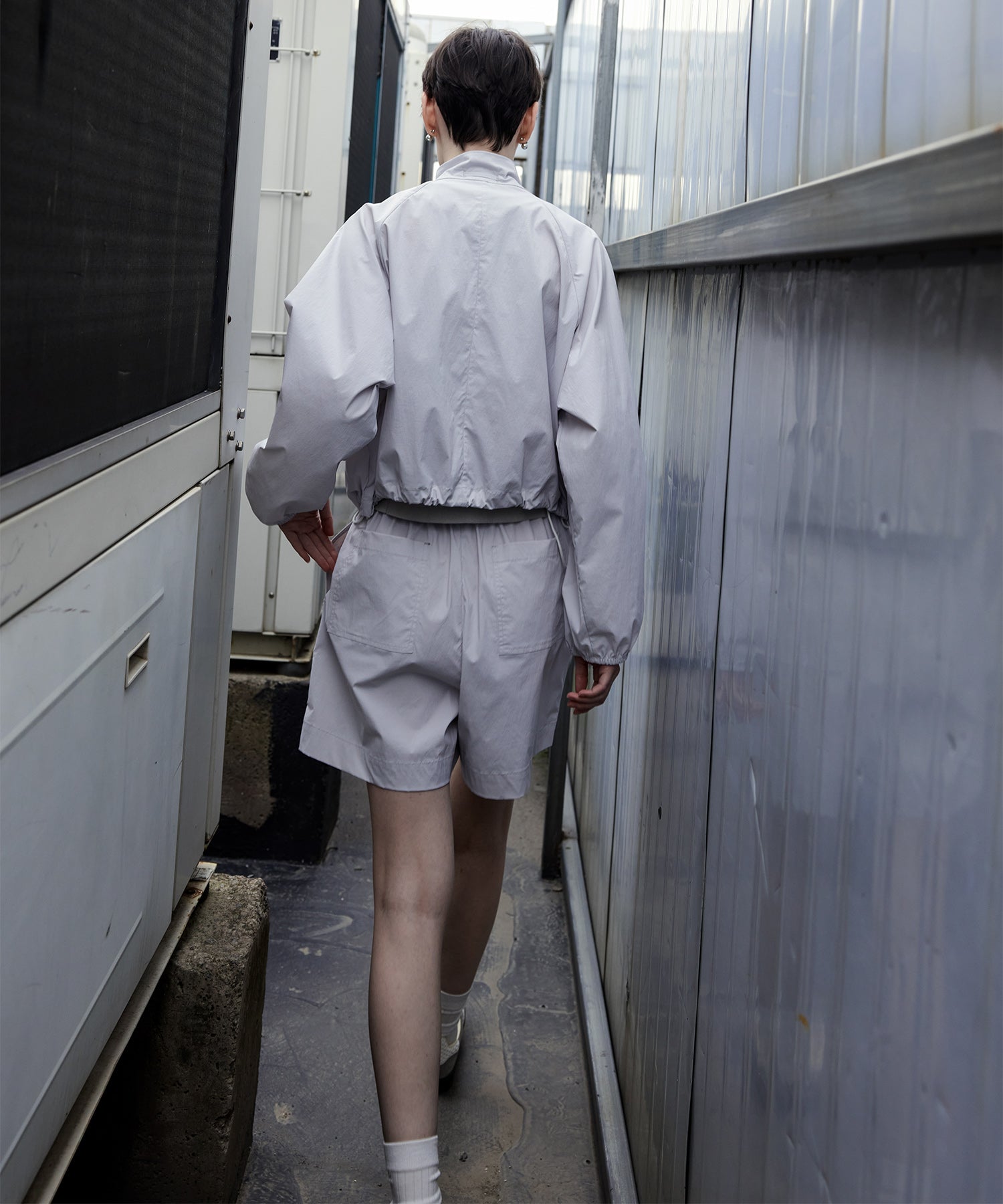UV Protection Drawstring Light Blouson