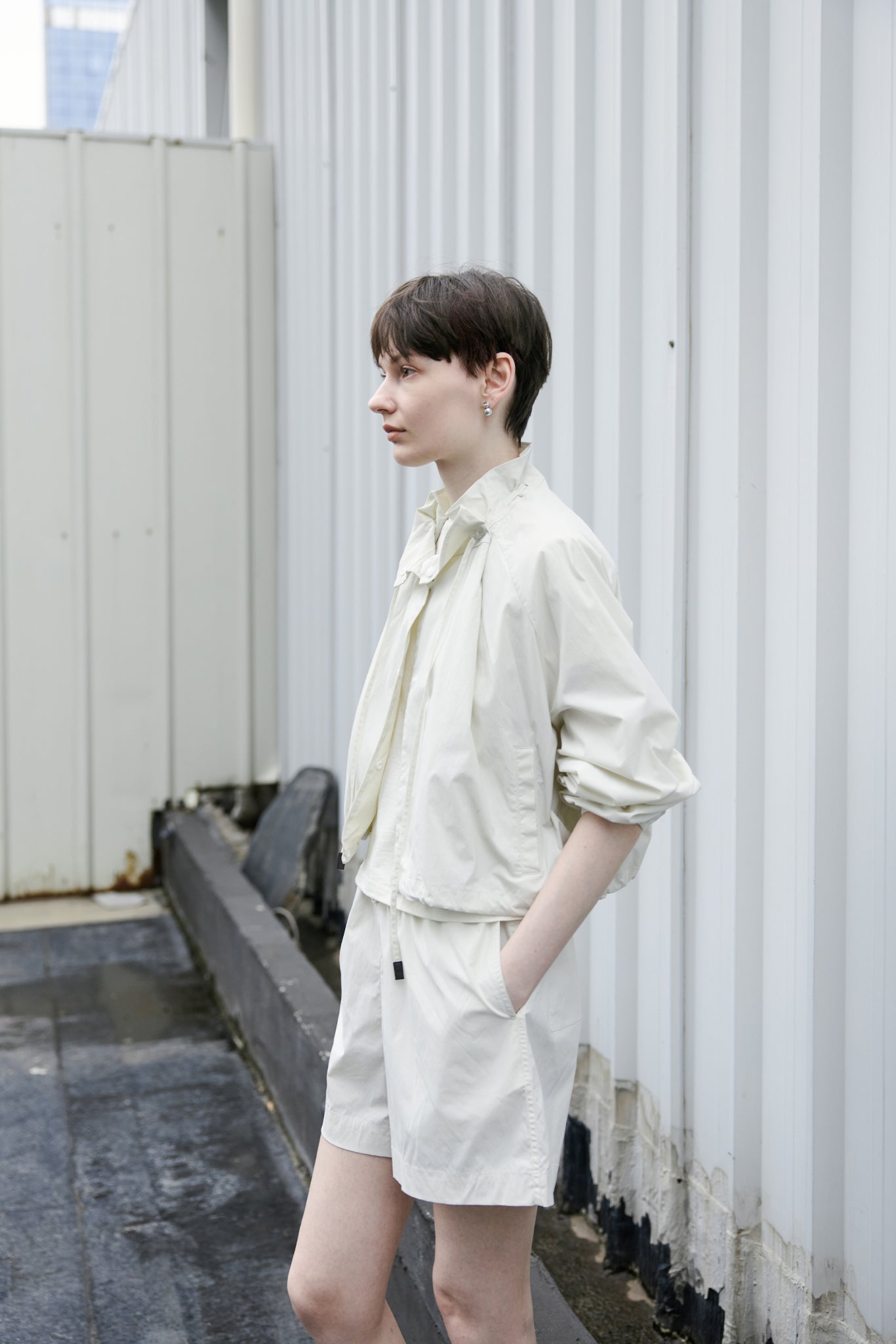 UV Protection Drawstring Light Blouson