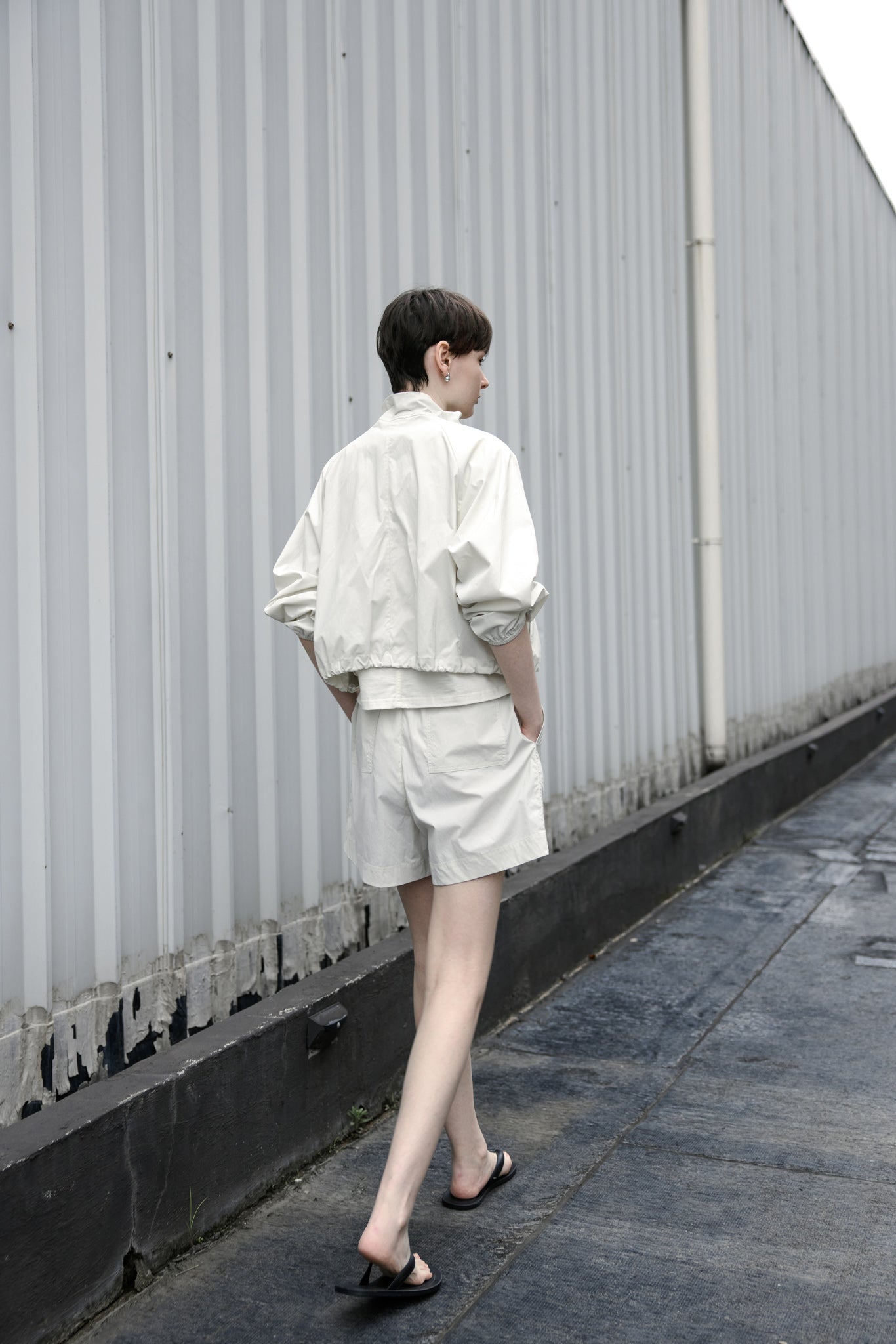 UV Protection Drawstring Light Blouson