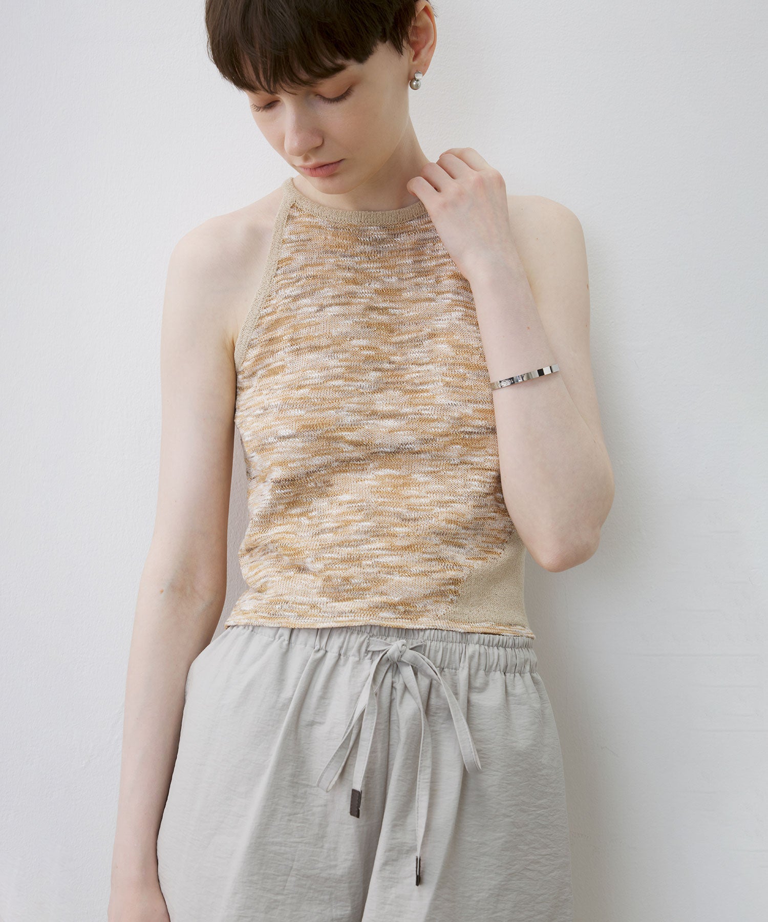 Artistic Mixed-Color Camisole Tank