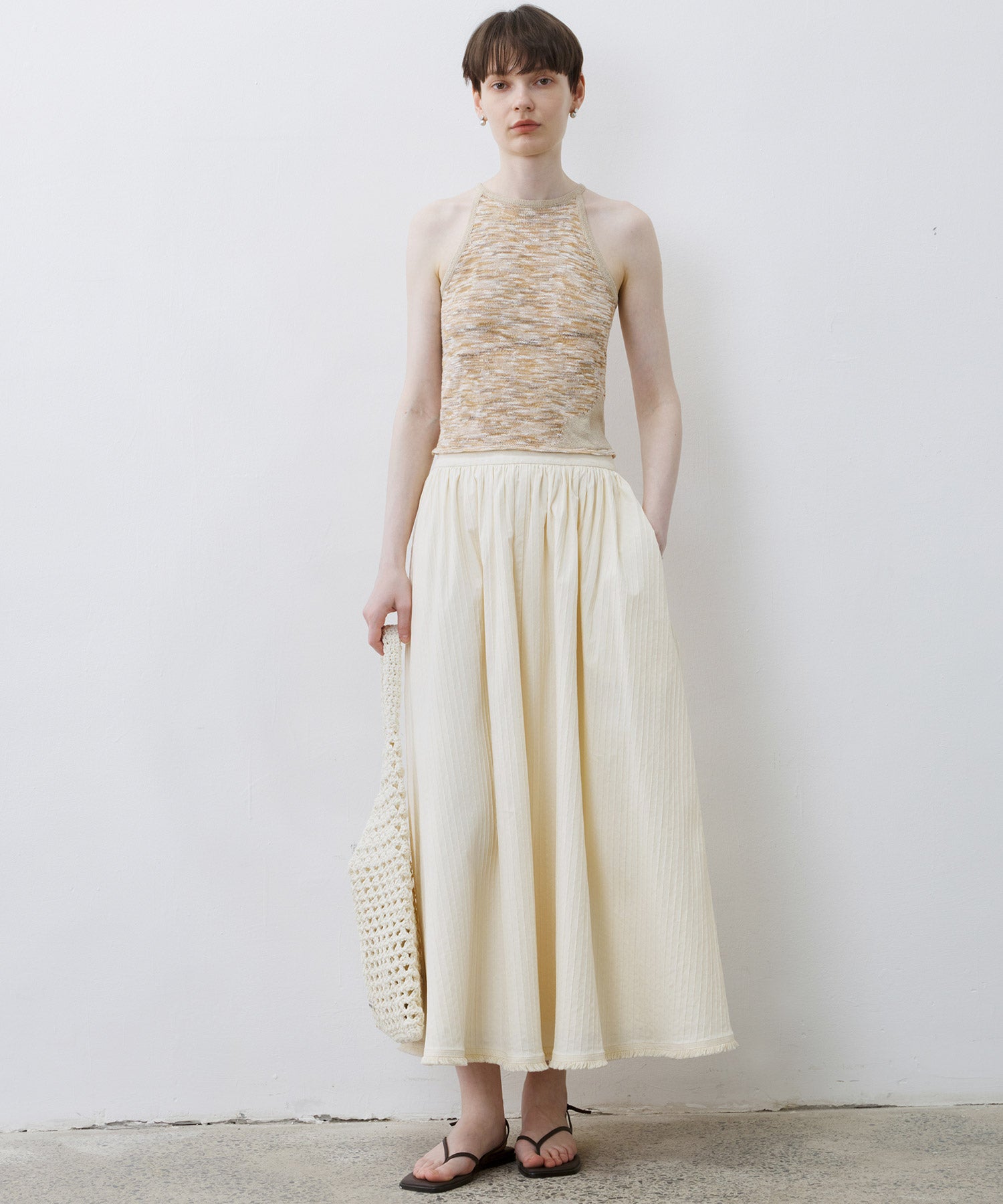 Artistic Mixed-Color Camisole Tank