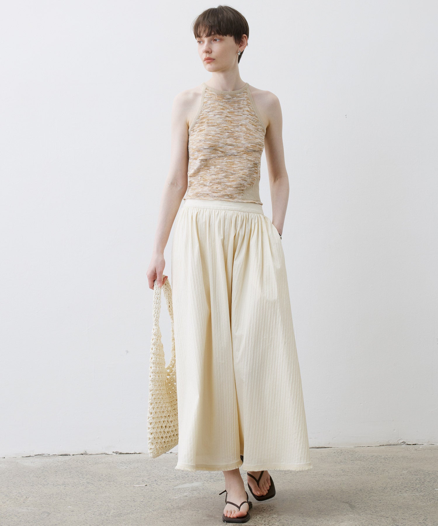 Artistic Mixed-Color Camisole Tank