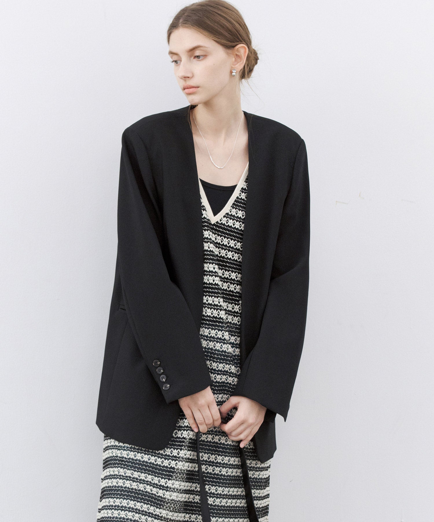 Essential Collarless Jacket