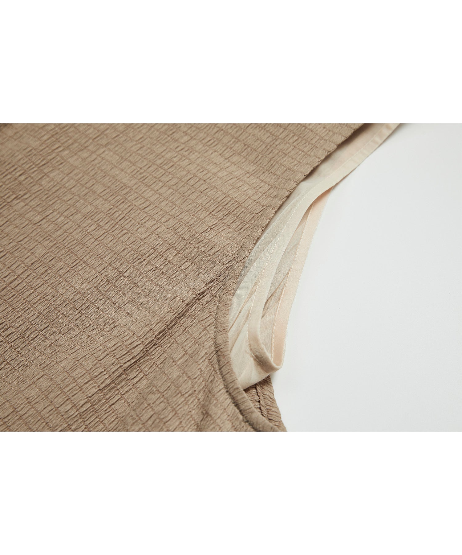 Shirred Layered Flare One-Piece Dress