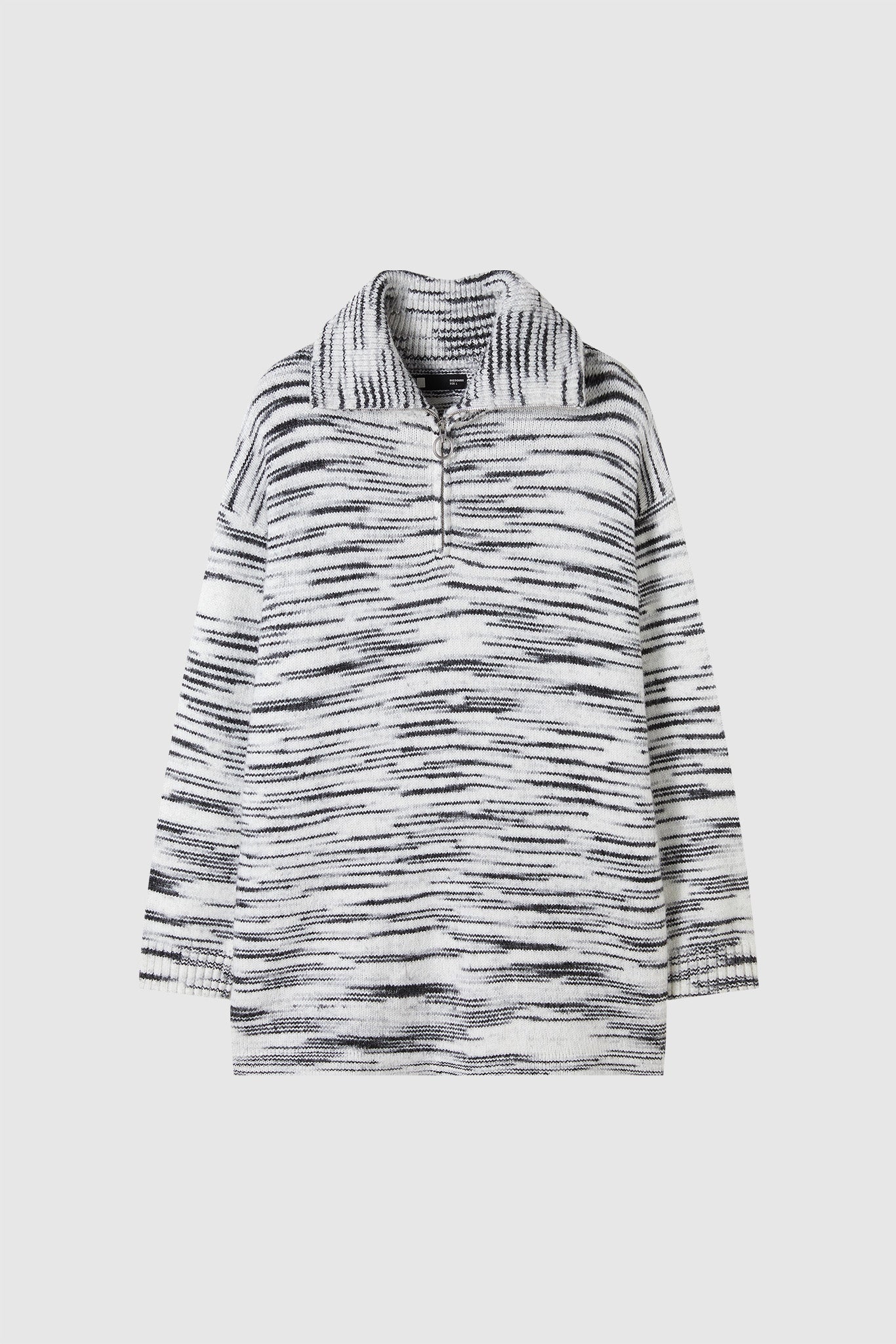 Half-Zip Oversized Polo Knit Pullover