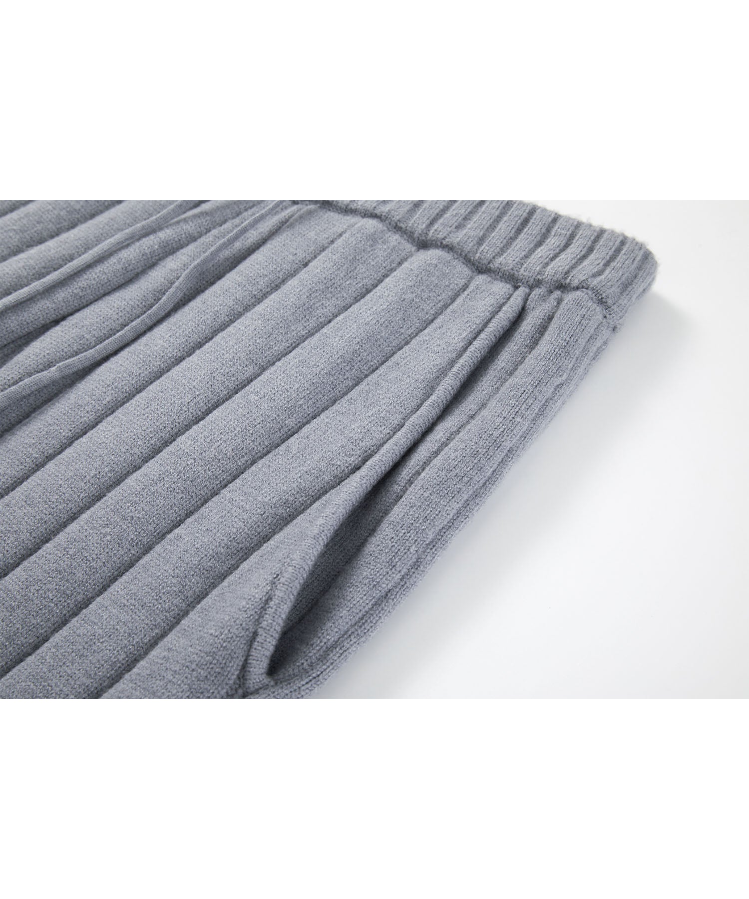 Wide Rib Knit Pants