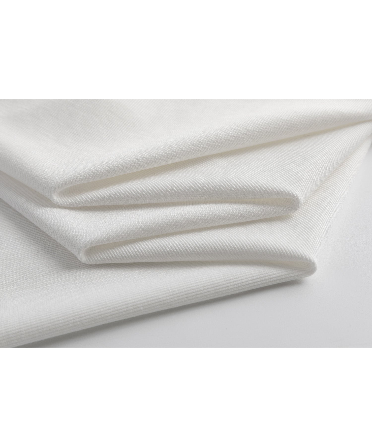 High neck long T-shirt cut-and-sew tops with logo