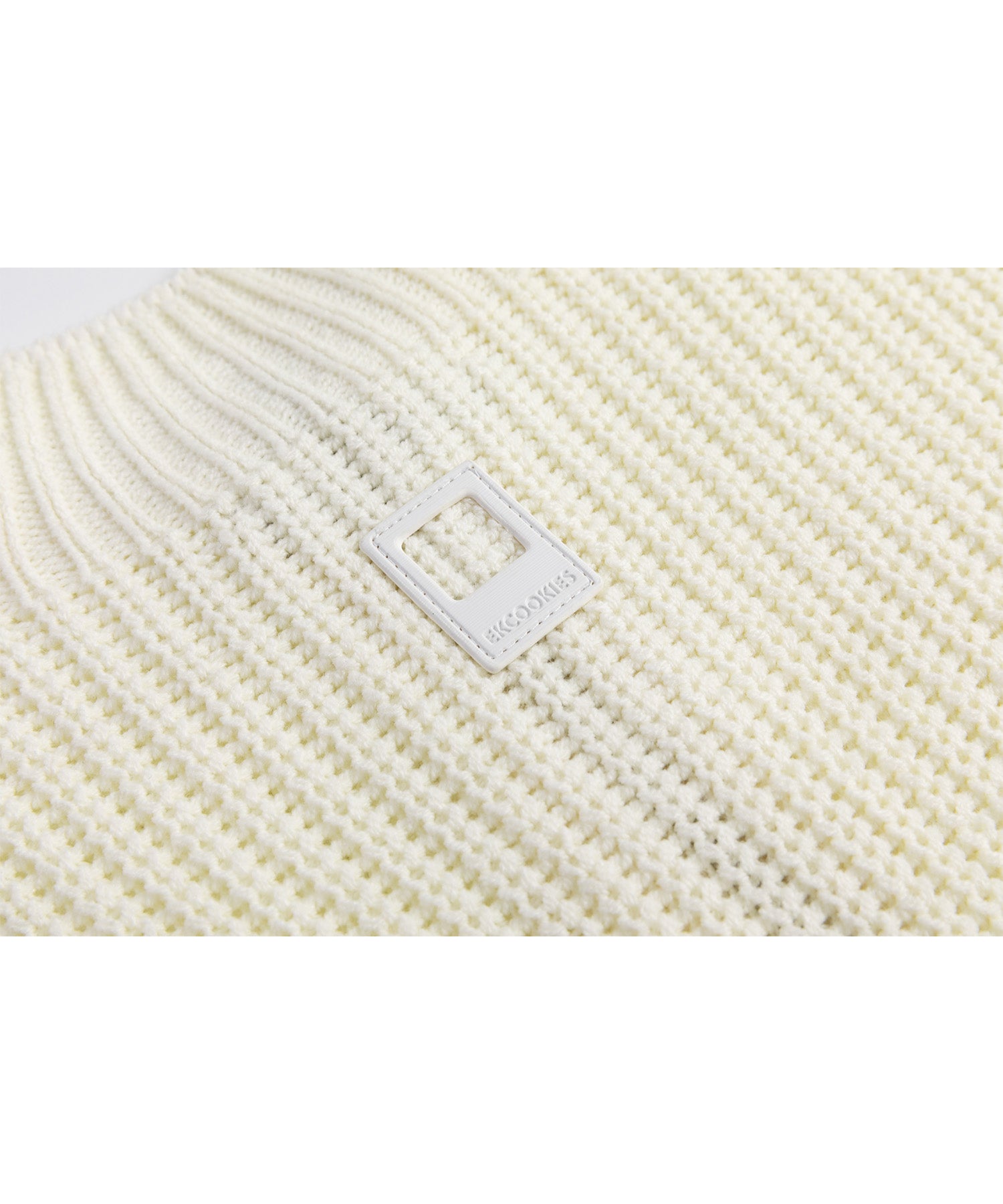 Stand collar high neck half zip up side open knit vest