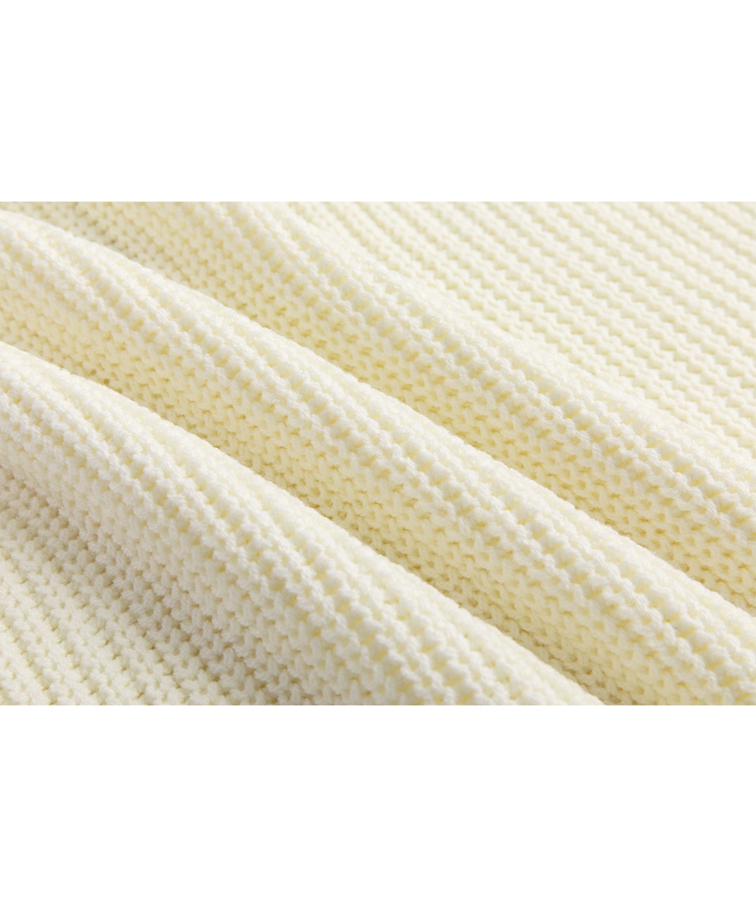 Stand collar high neck half zip up side open knit vest