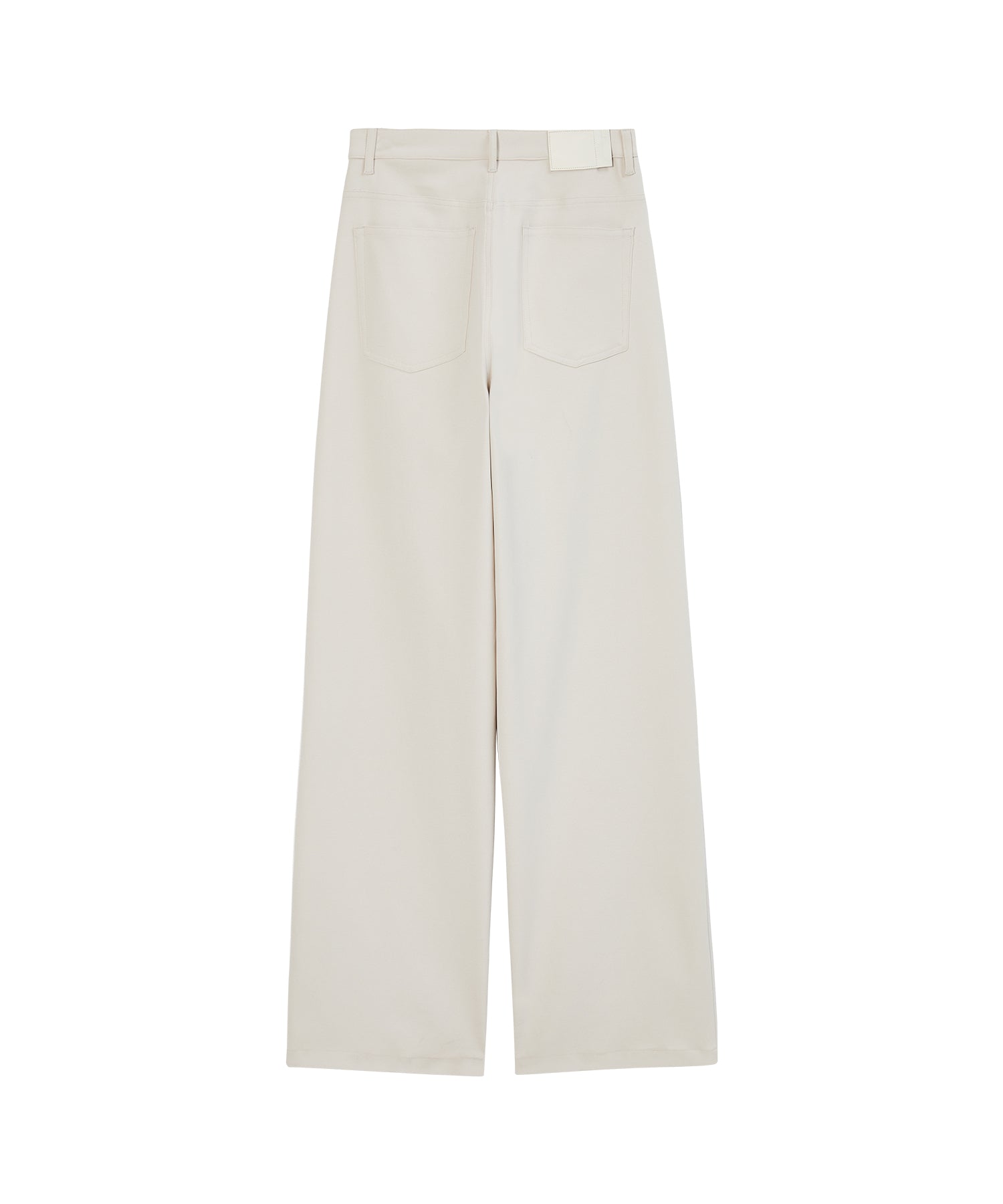 Wide-Leg Straight Trousers