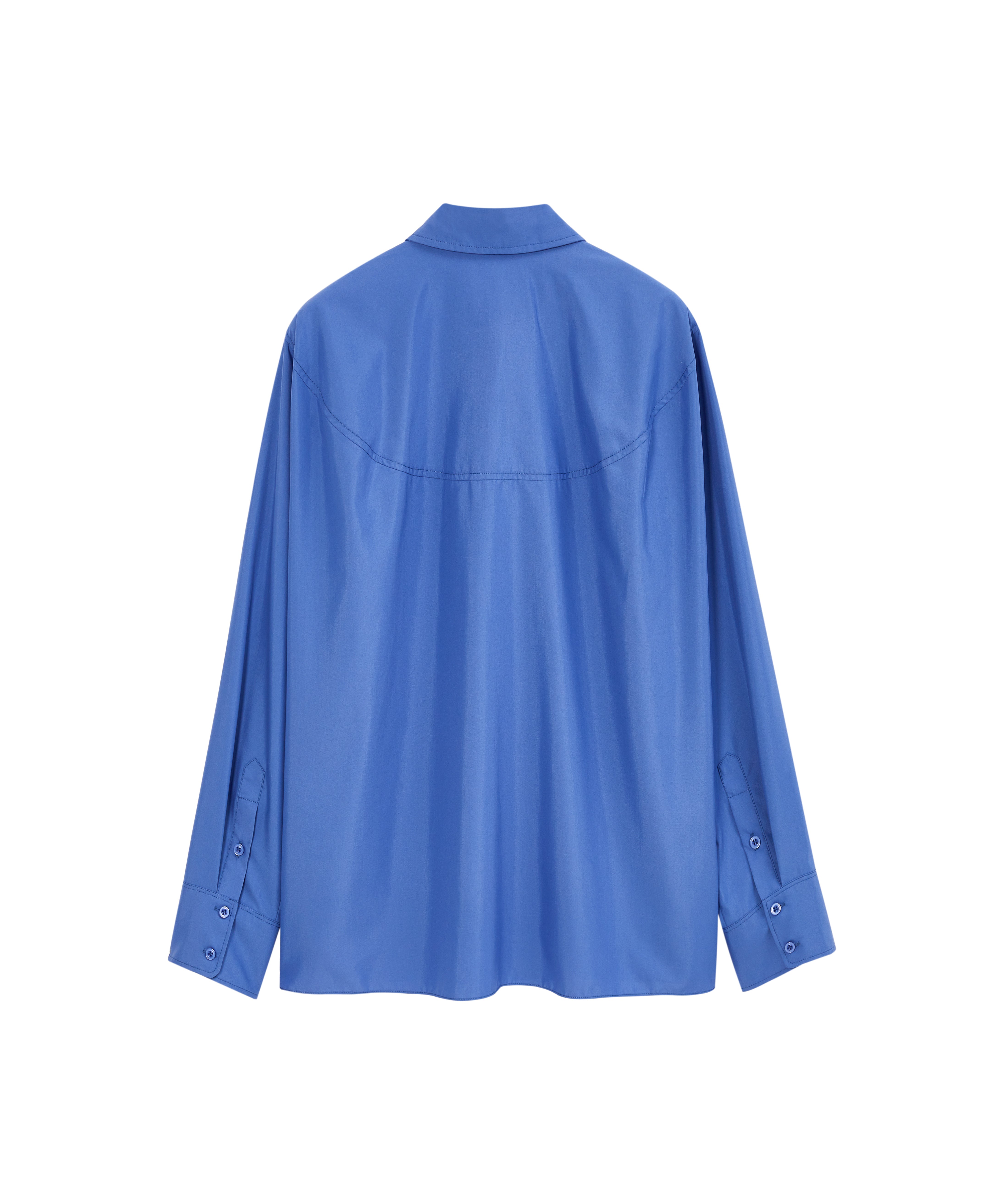 Cross-Front Button 2-Way Shirt