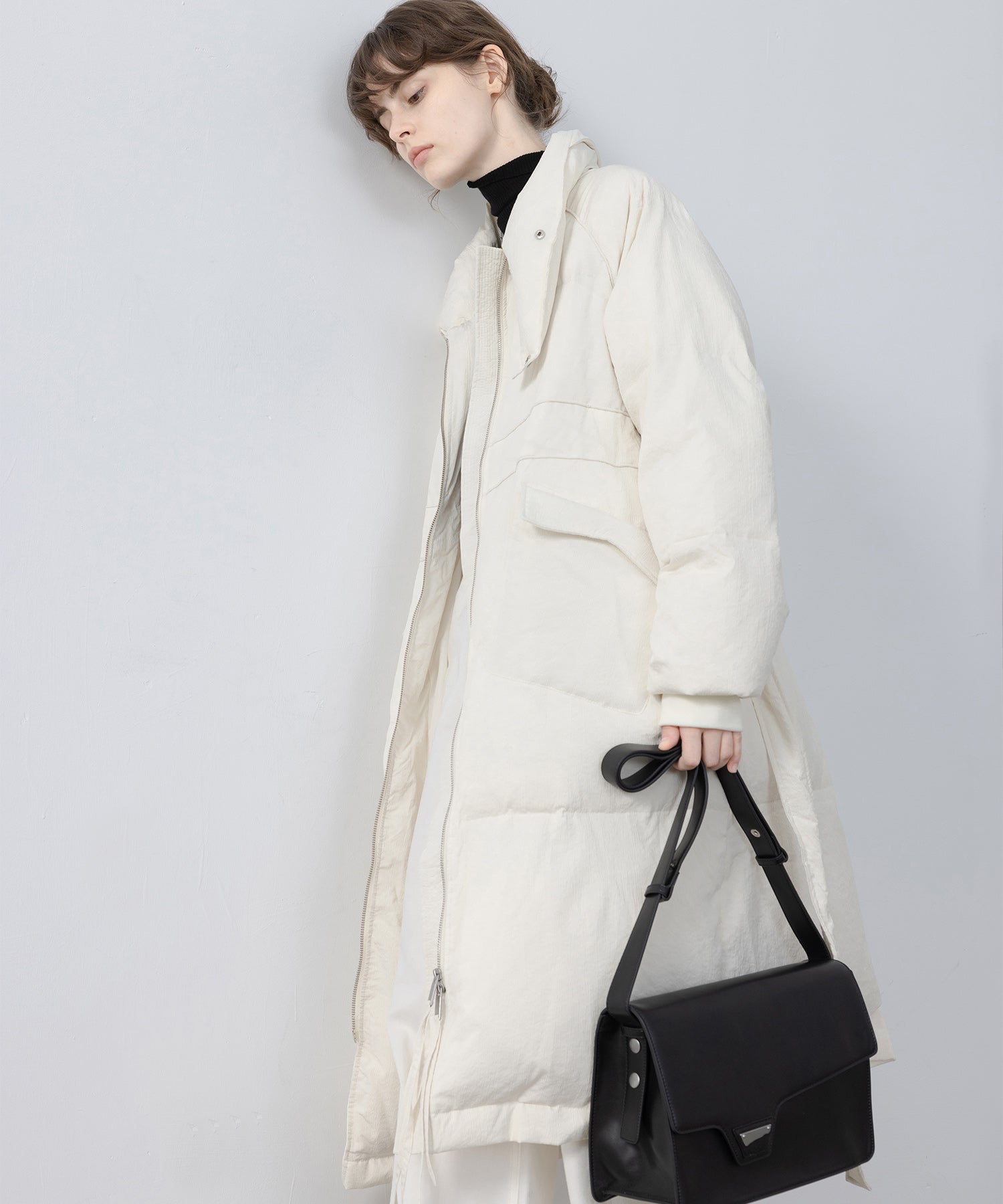 Oversilhouette long volume down coat 