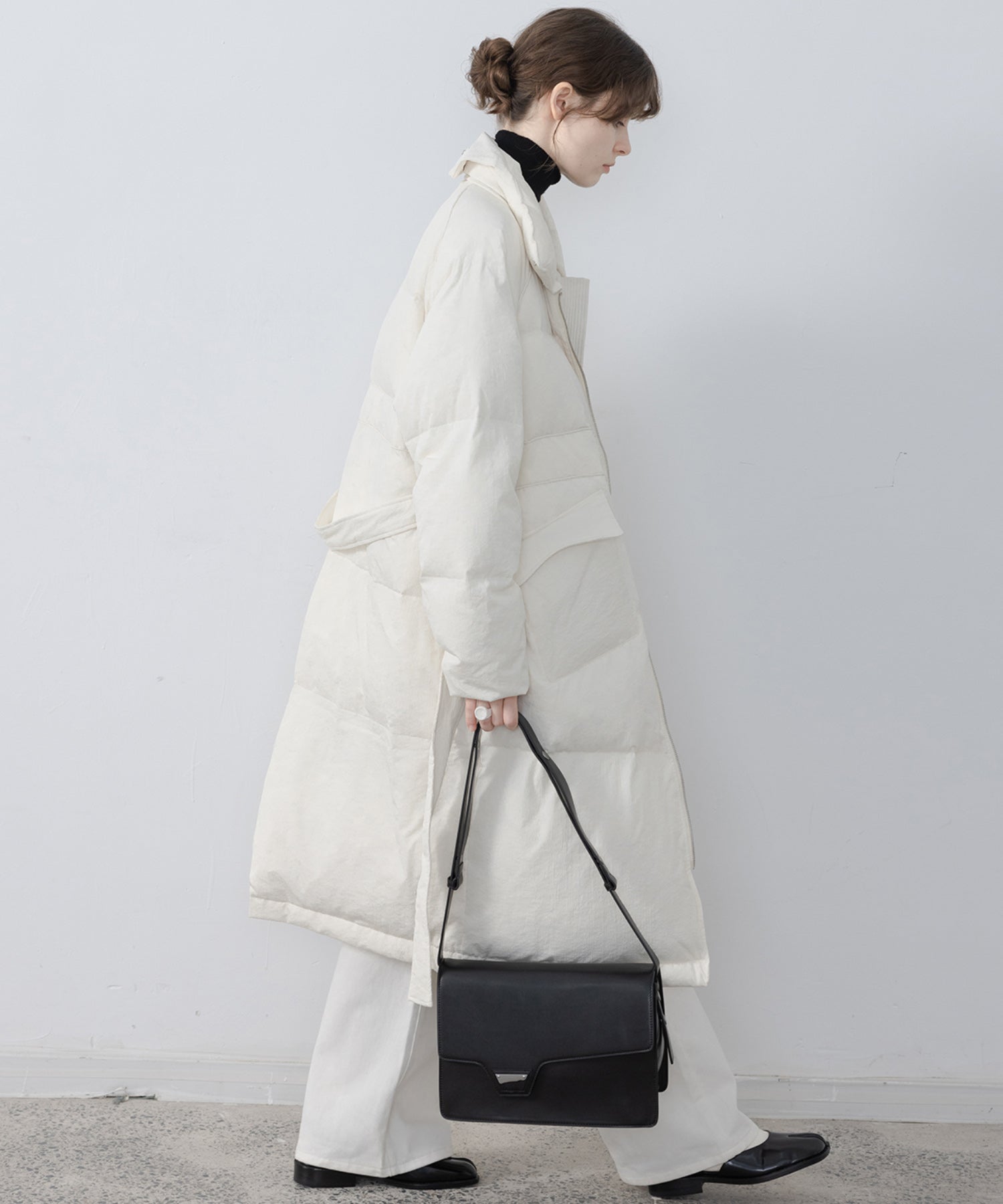 Oversilhouette long volume down coat 