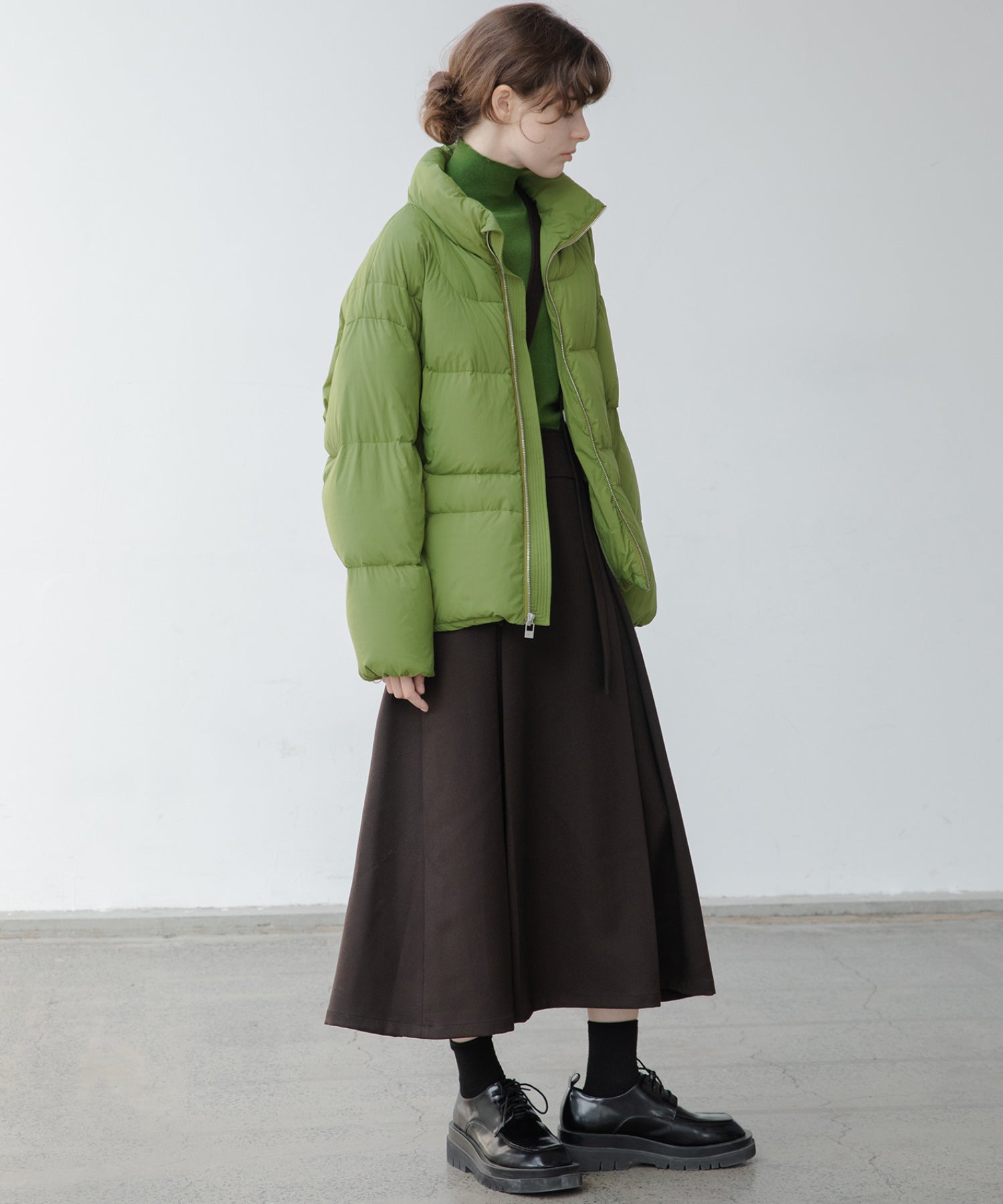 color volume down jacket 