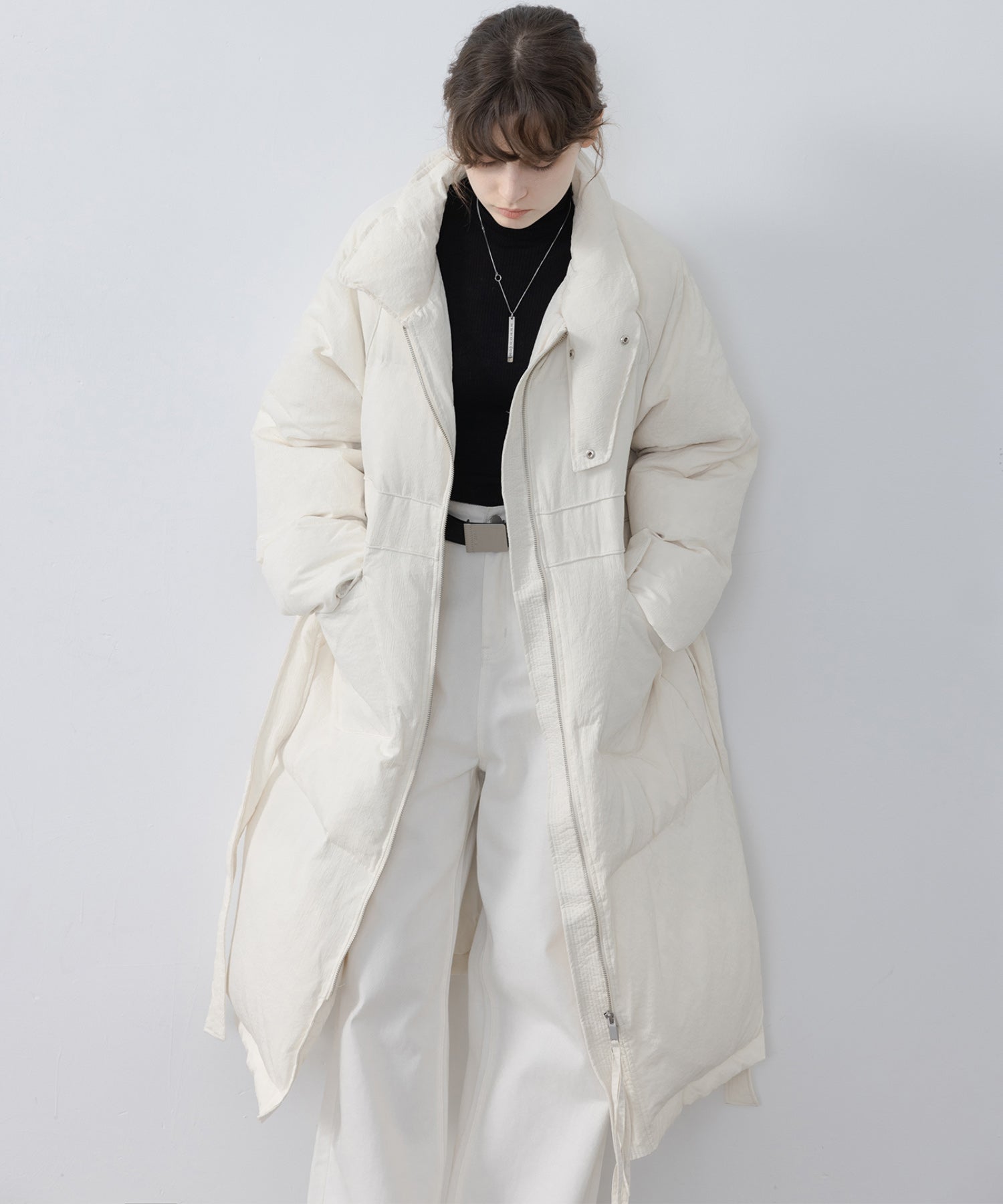 Oversilhouette long volume down coat 