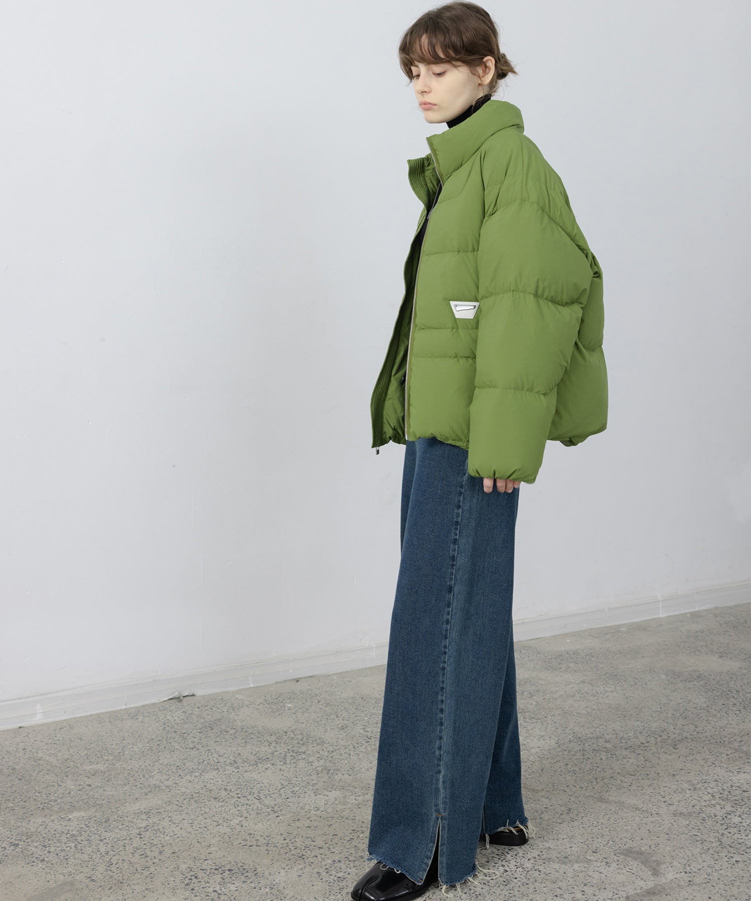 color volume down jacket 
