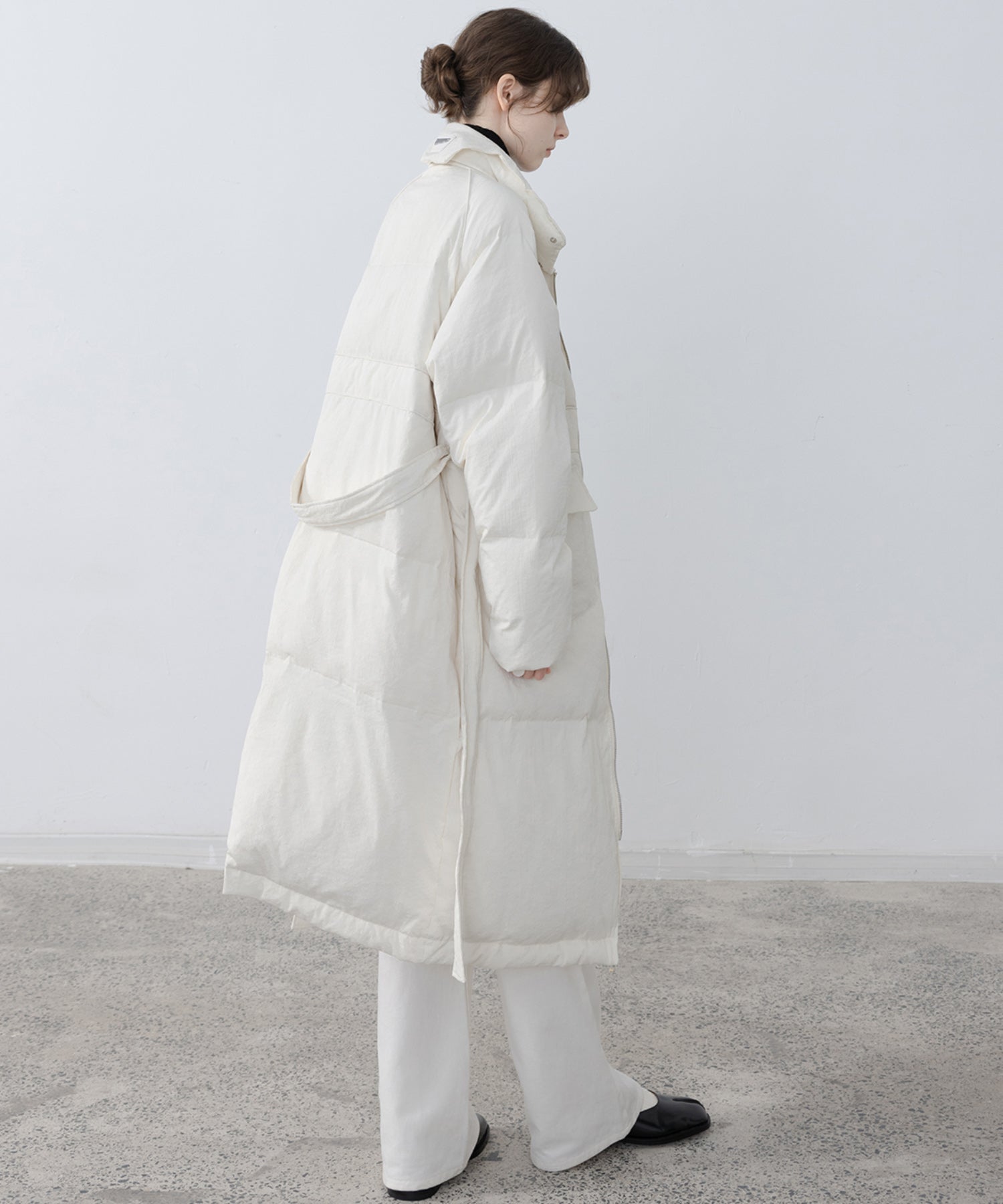 Oversilhouette long volume down coat 